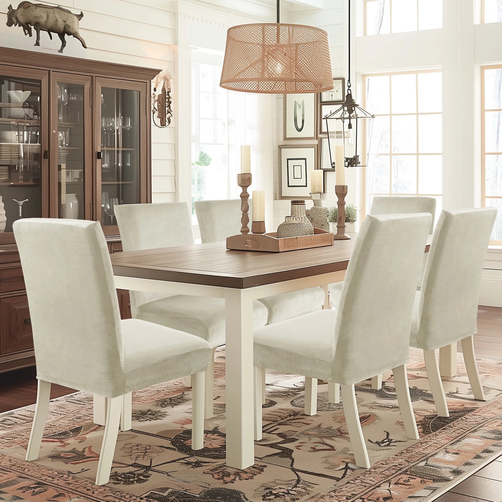 YSTYLE Velvet Chair Covers 2 pcs – Stretch Fit, Universal Use, High Back, Soft & Protective