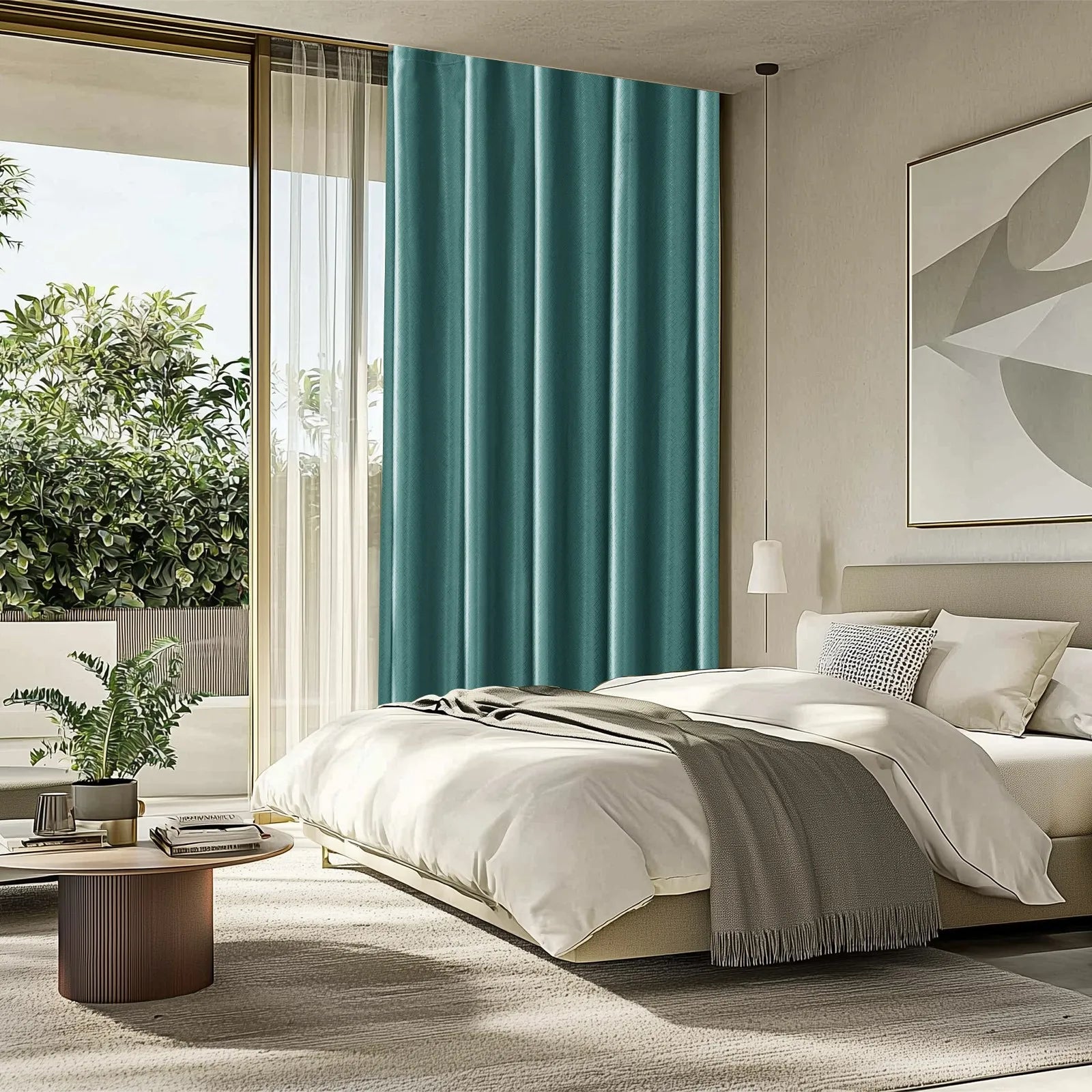 YSTYLE Indoor 2 pcs - Modern Blackout CurtainsBlackout Glossy