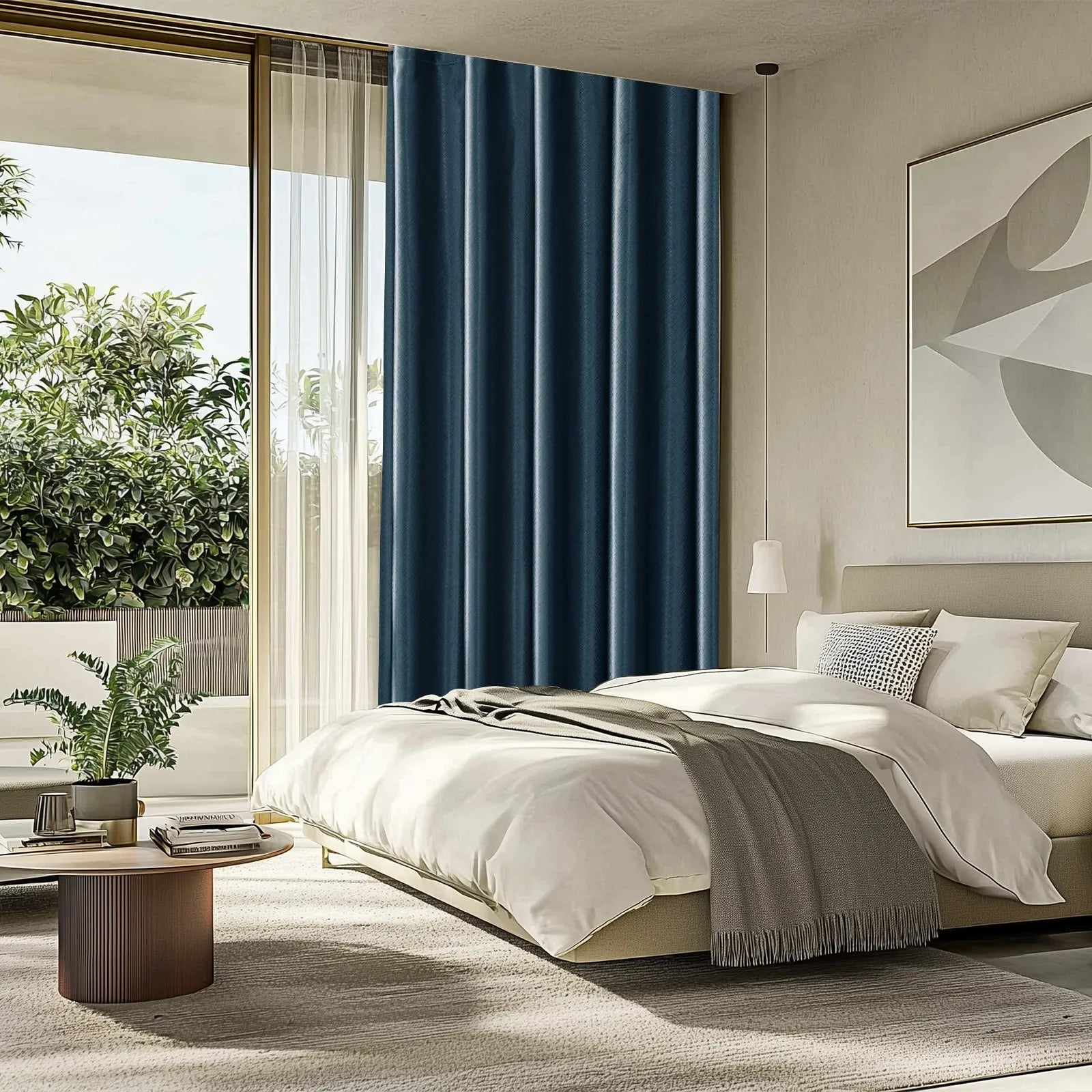 YSTYLE Indoor 2 pcs - Modern Blackout CurtainsBlackout Glossy