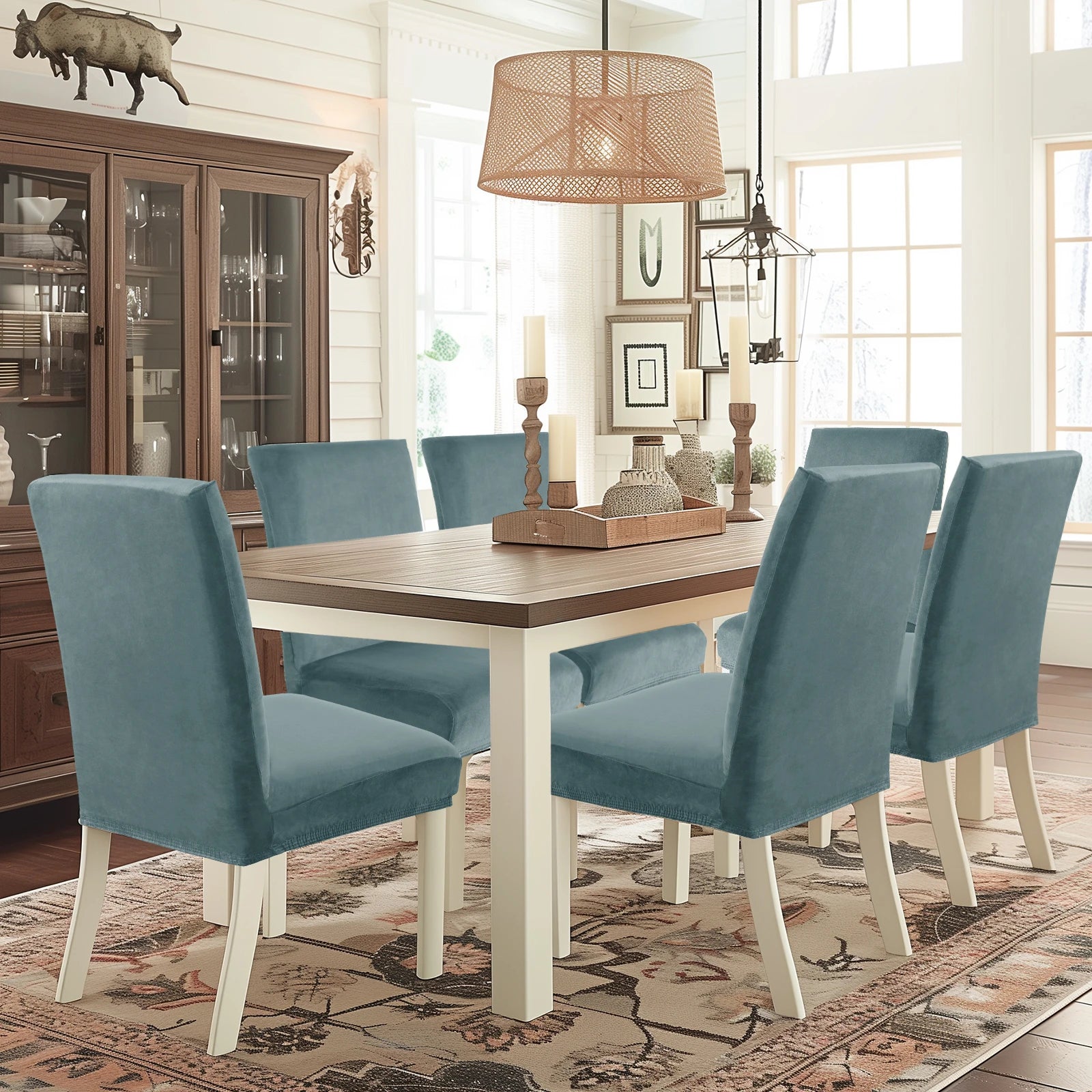 YSTYLE Velvet Chair Covers 2 pcs – Stretch Fit, Universal Use, High Back, Soft & Protective