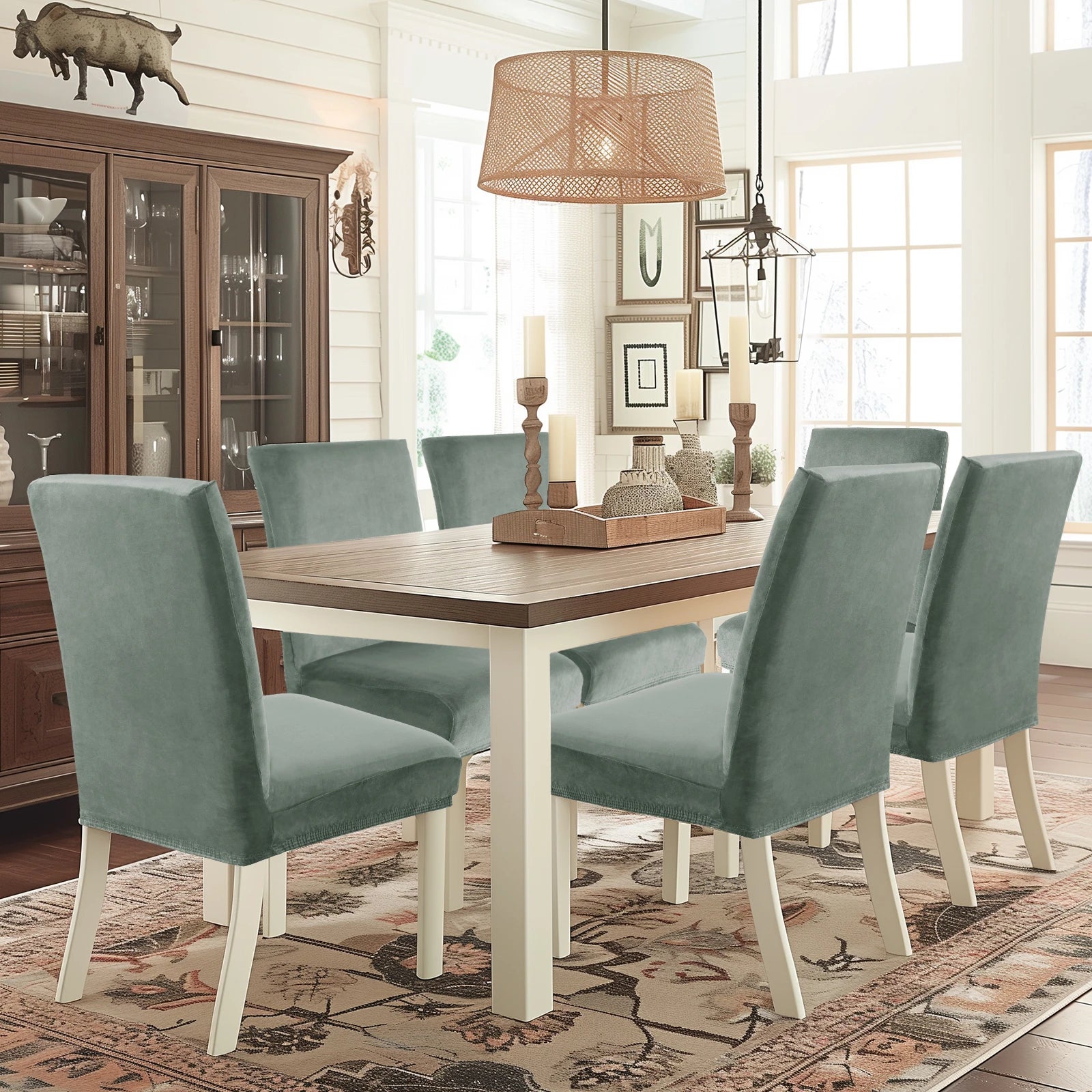 YSTYLE Velvet Chair Covers 2 pcs – Stretch Fit, Universal Use, High Back, Soft & Protective