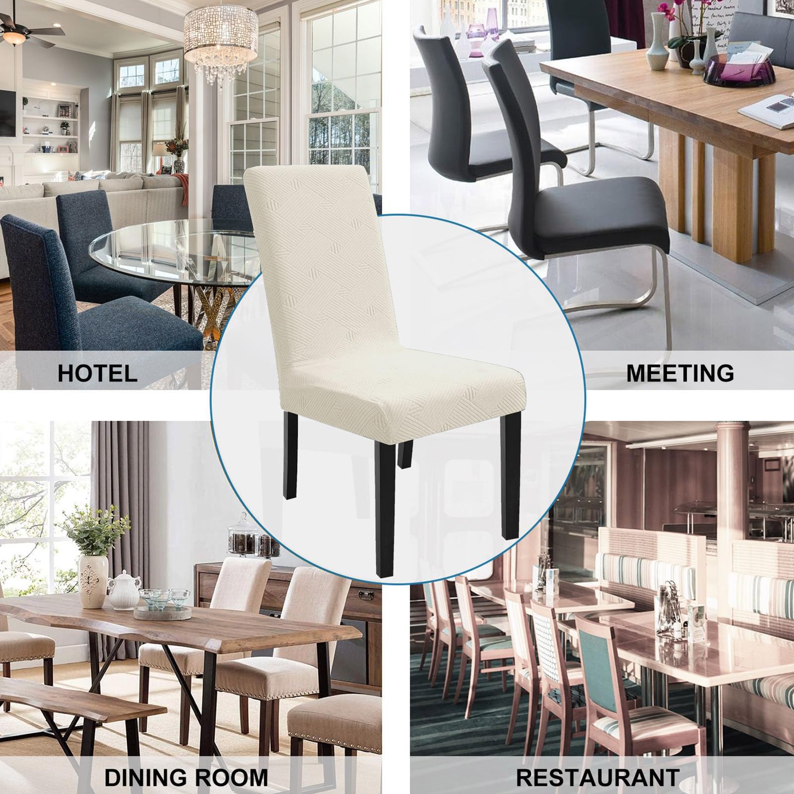 YSTYLE 2 pezzi coprisedie morbidi ed elastici con schienale adattabilità universale