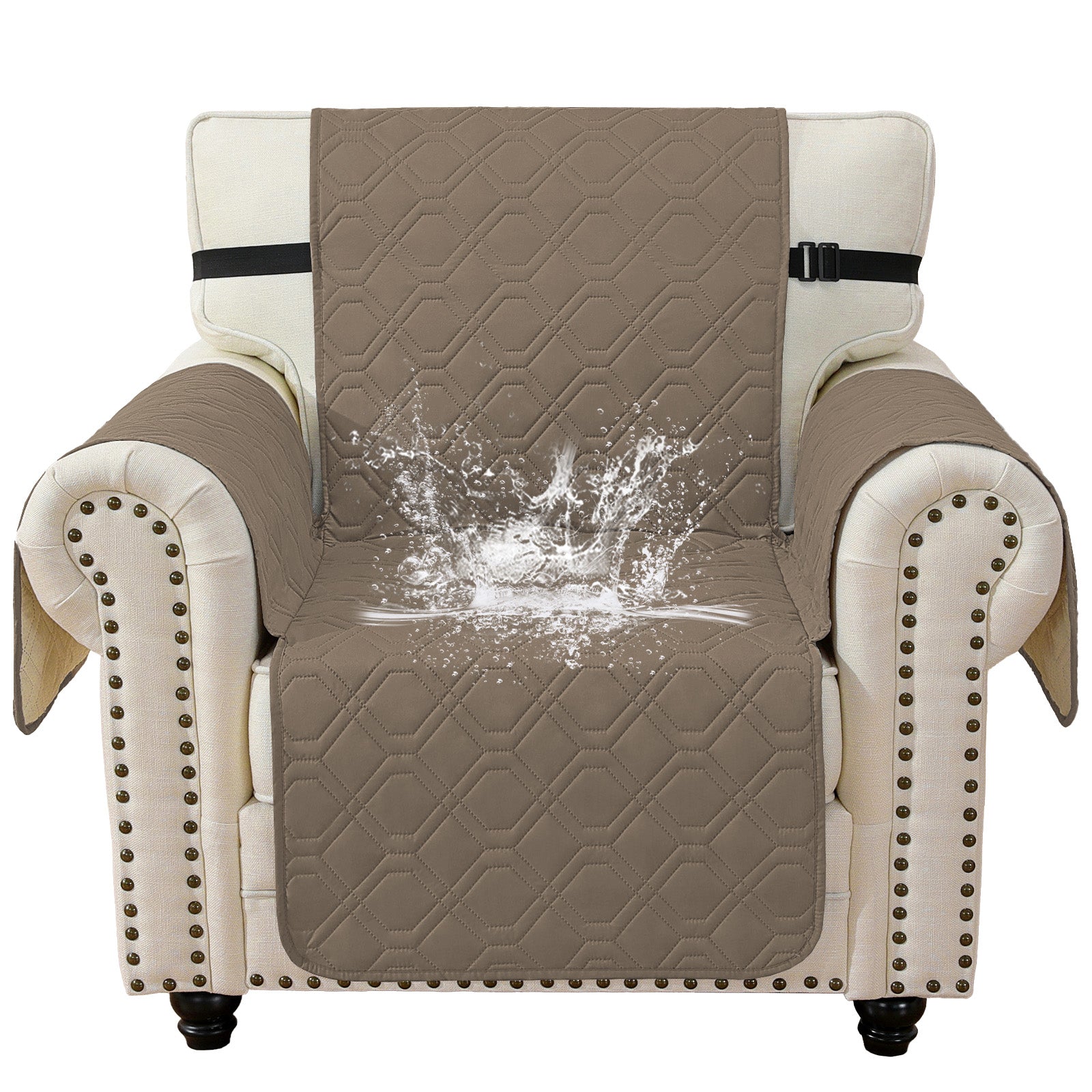 imperméable Armchair canapé couverture with accoudoirs antidérapant Pockets