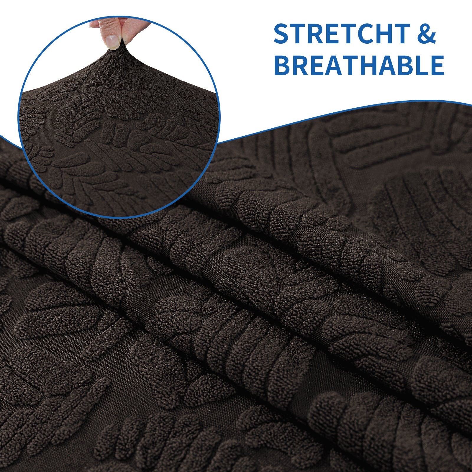 YSTYLE Stretch 4 Seater Sofa Cover with Armrests Anti Slip-YSTYLE