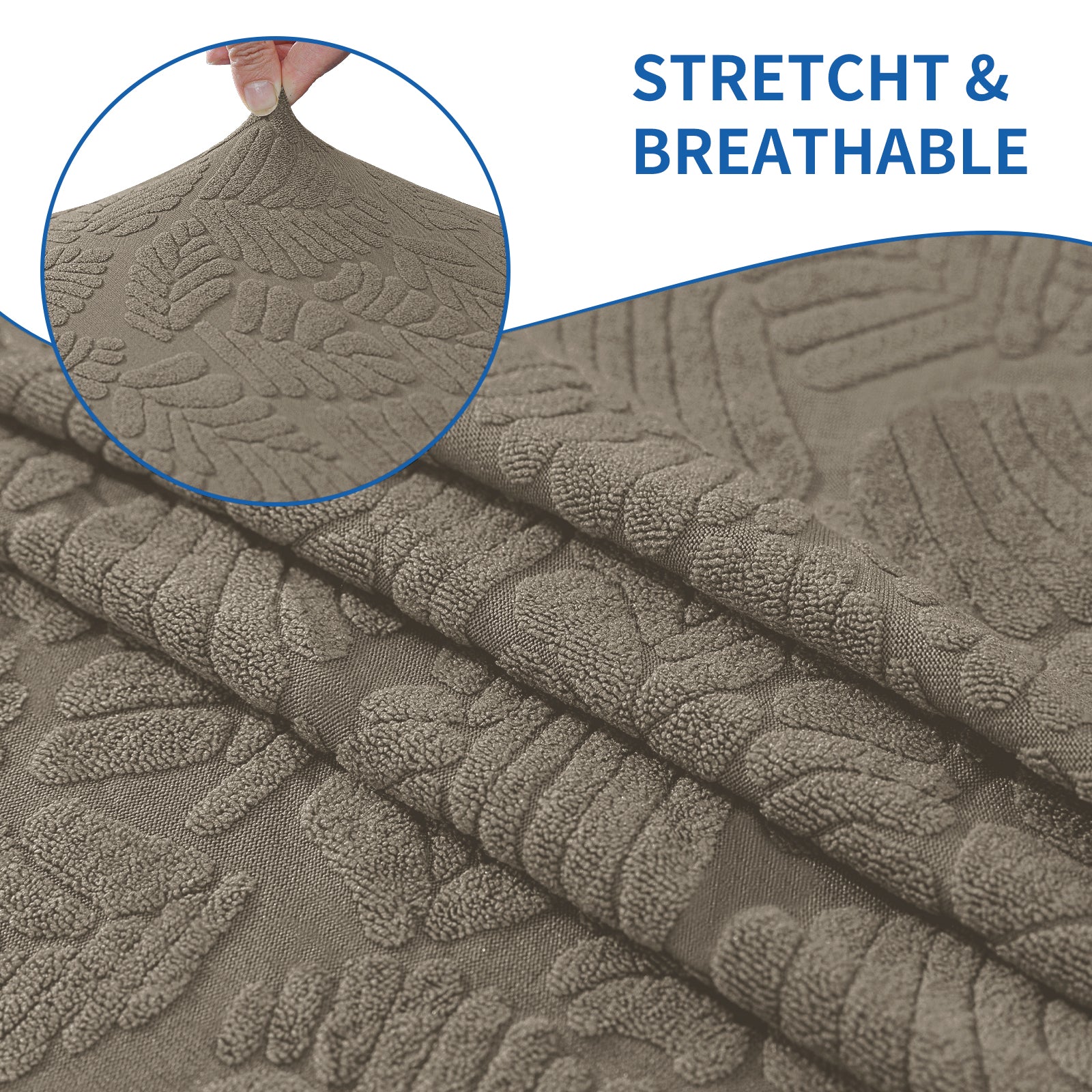 YSTYLE Stretch 4 Seater Sofa Cover with Armrests Anti Slip-YSTYLE