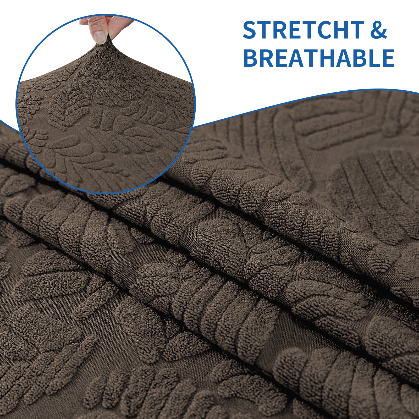 YSTYLE Stretch 4 Seater Sofa Cover with Armrests Anti Slip-YSTYLE