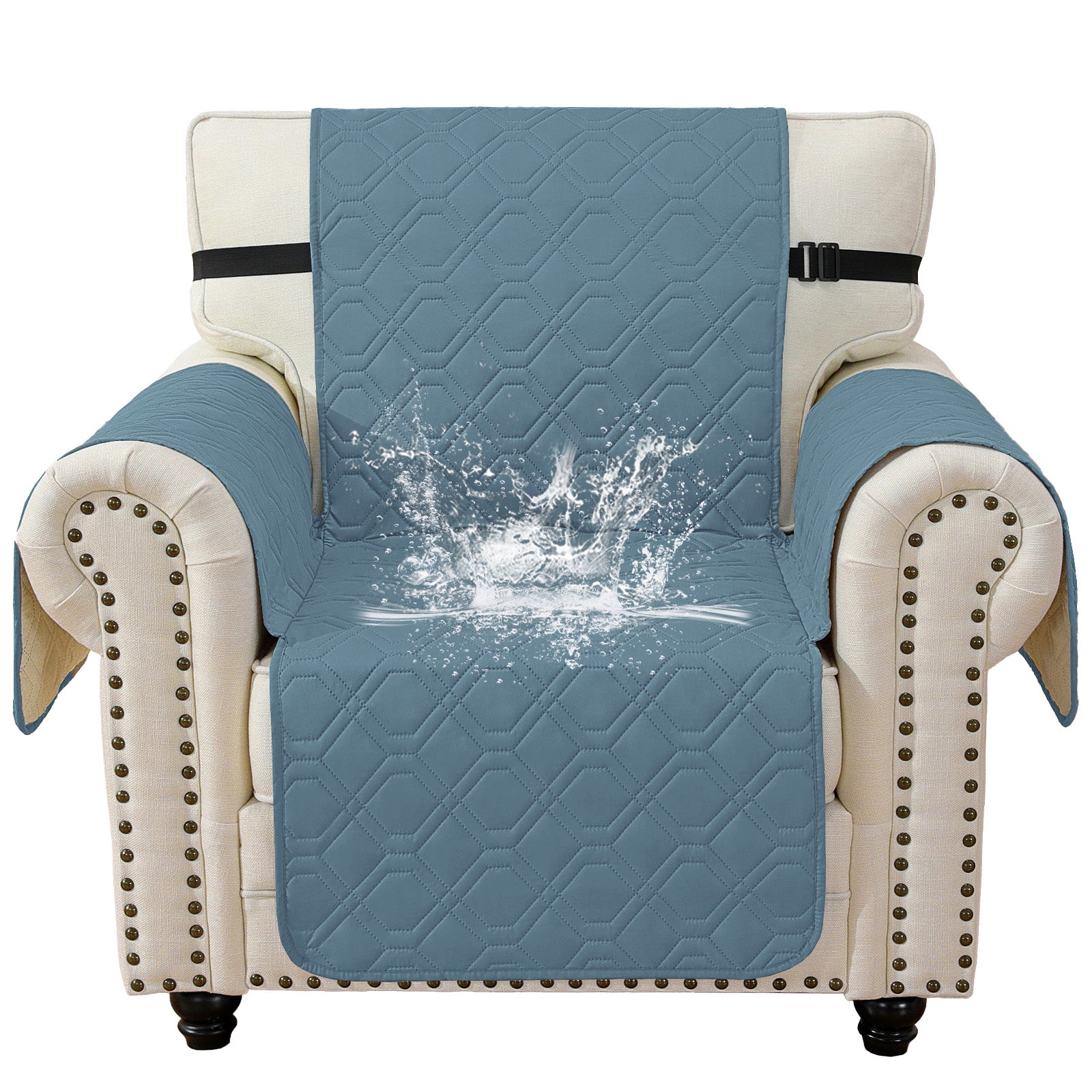 imperméable Armchair canapé couverture with accoudoirs antidérapant Pockets