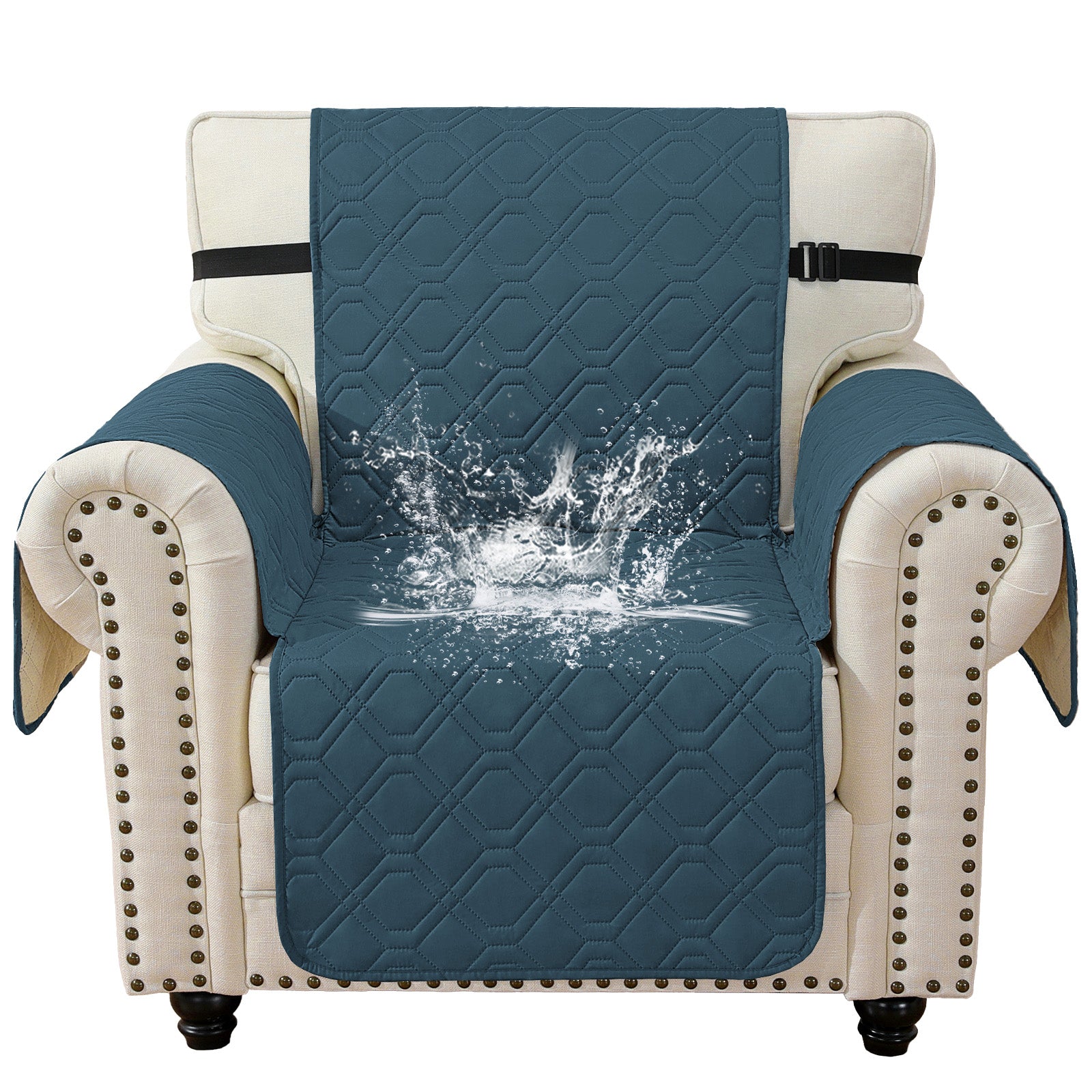 imperméable Armchair canapé couverture with accoudoirs antidérapant Pockets