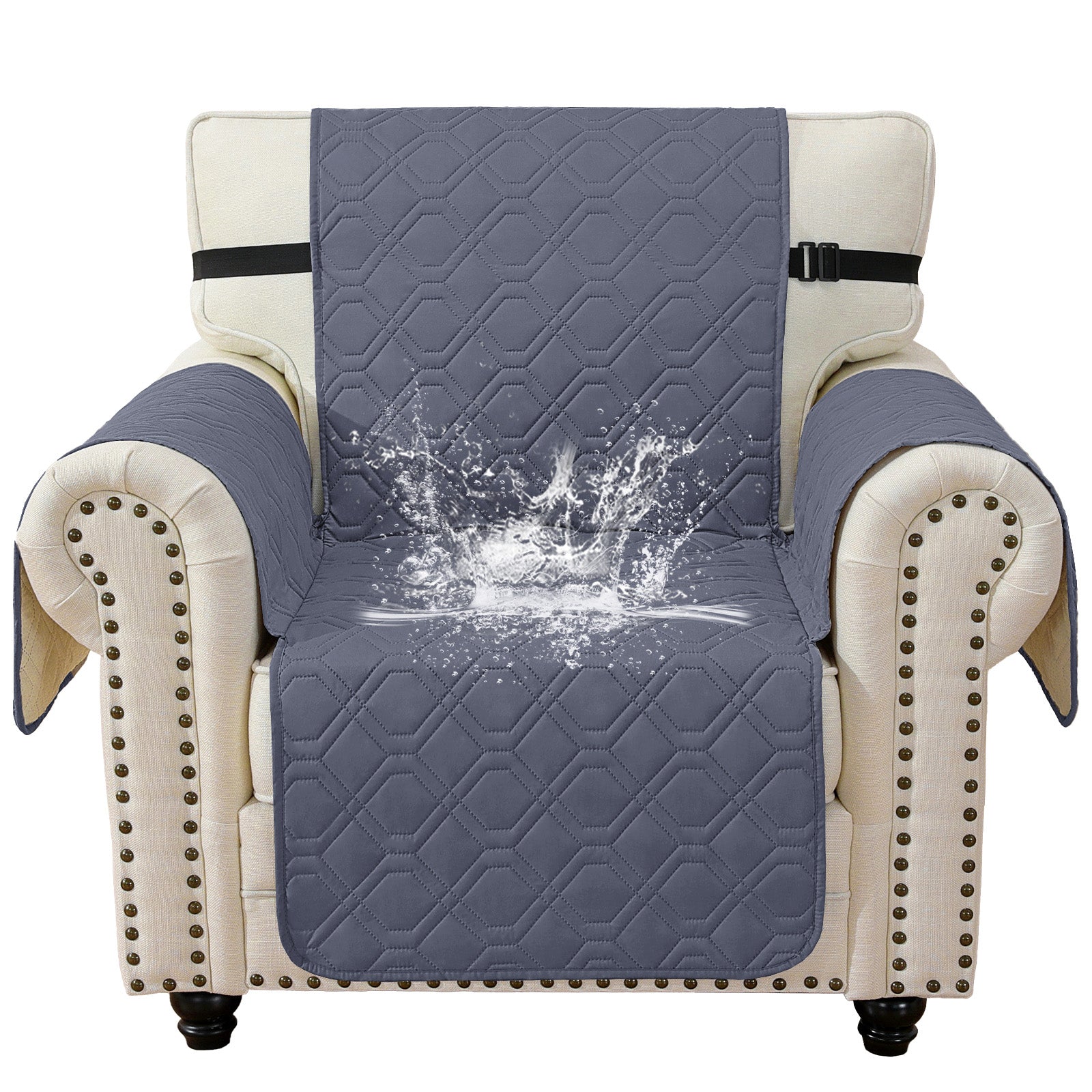 imperméable Armchair canapé couverture with accoudoirs antidérapant Pockets