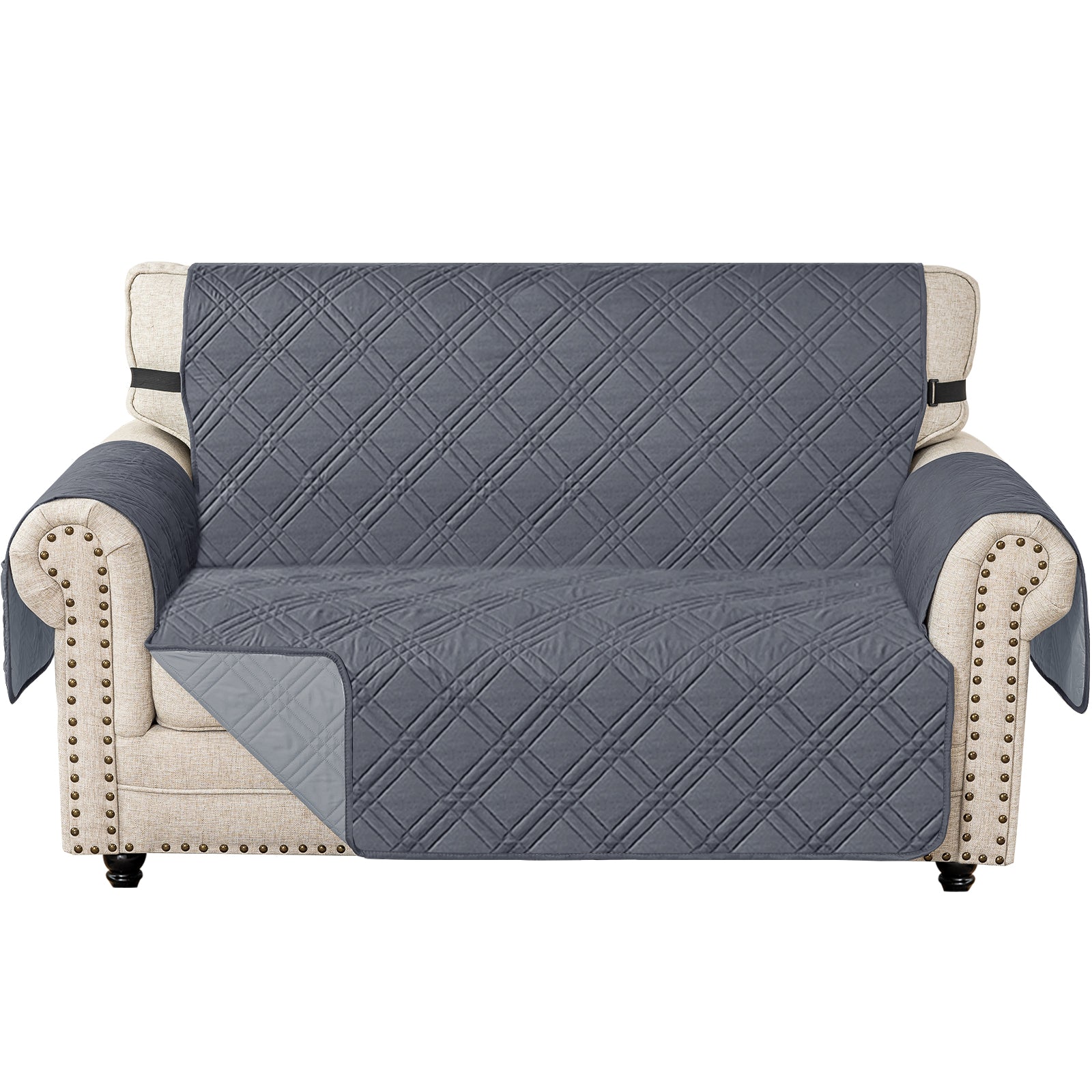 Ystyle Waterproof 2 Seater Sofa Cover with Armrests Anti-Slip-YSTYLE