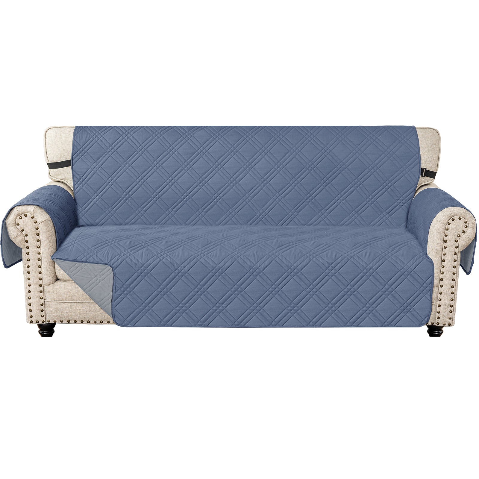 Ystyle Waterproof 3 Seater Sofa Cover with Armrests Side Pockets-YSTYLE