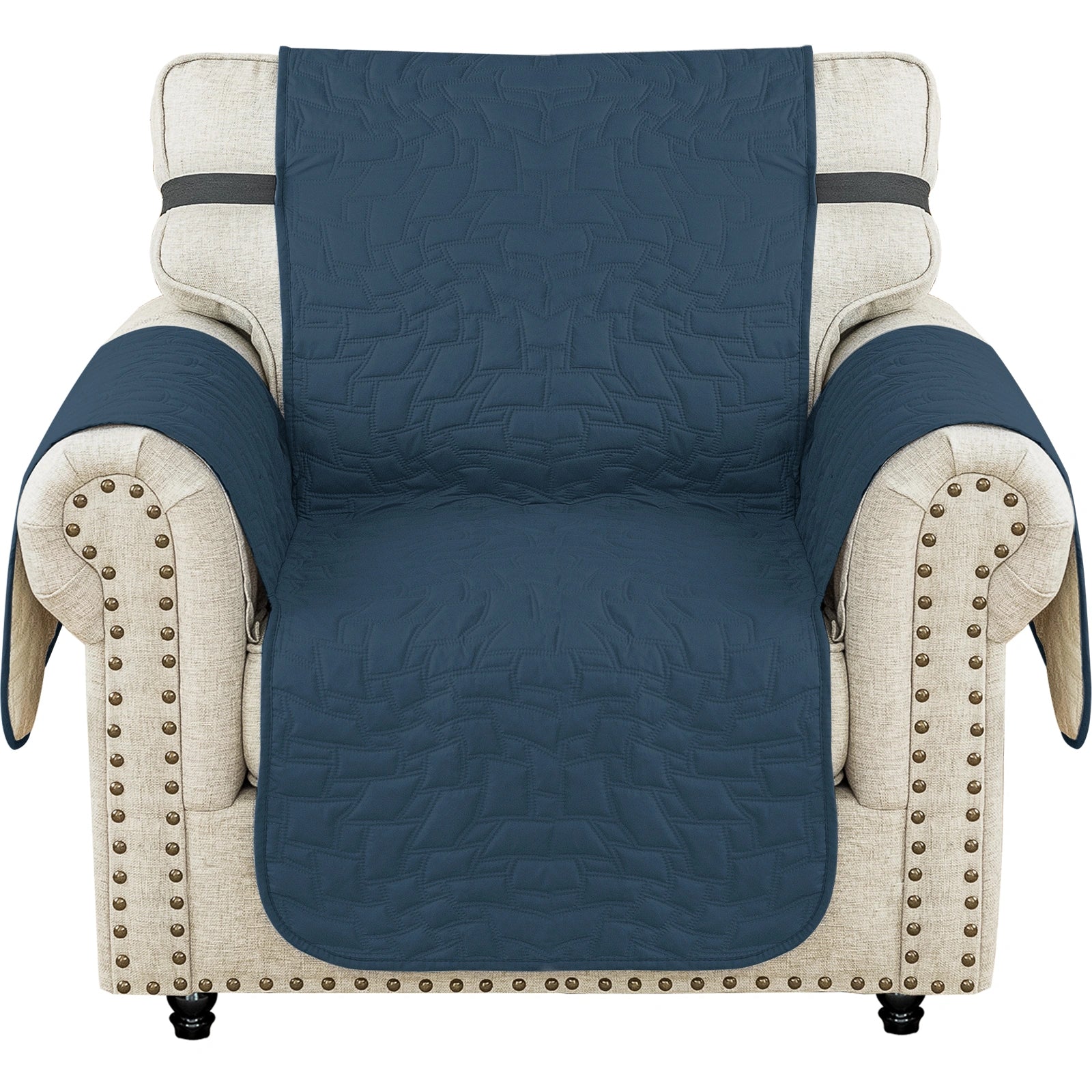 Cubierta de sofá de un solo asiento YSTYLE 1 - Impermeable, Antideslizante, Resistente a los Arañazos de Gato, Protección Acolchada - Forma Cuadrada