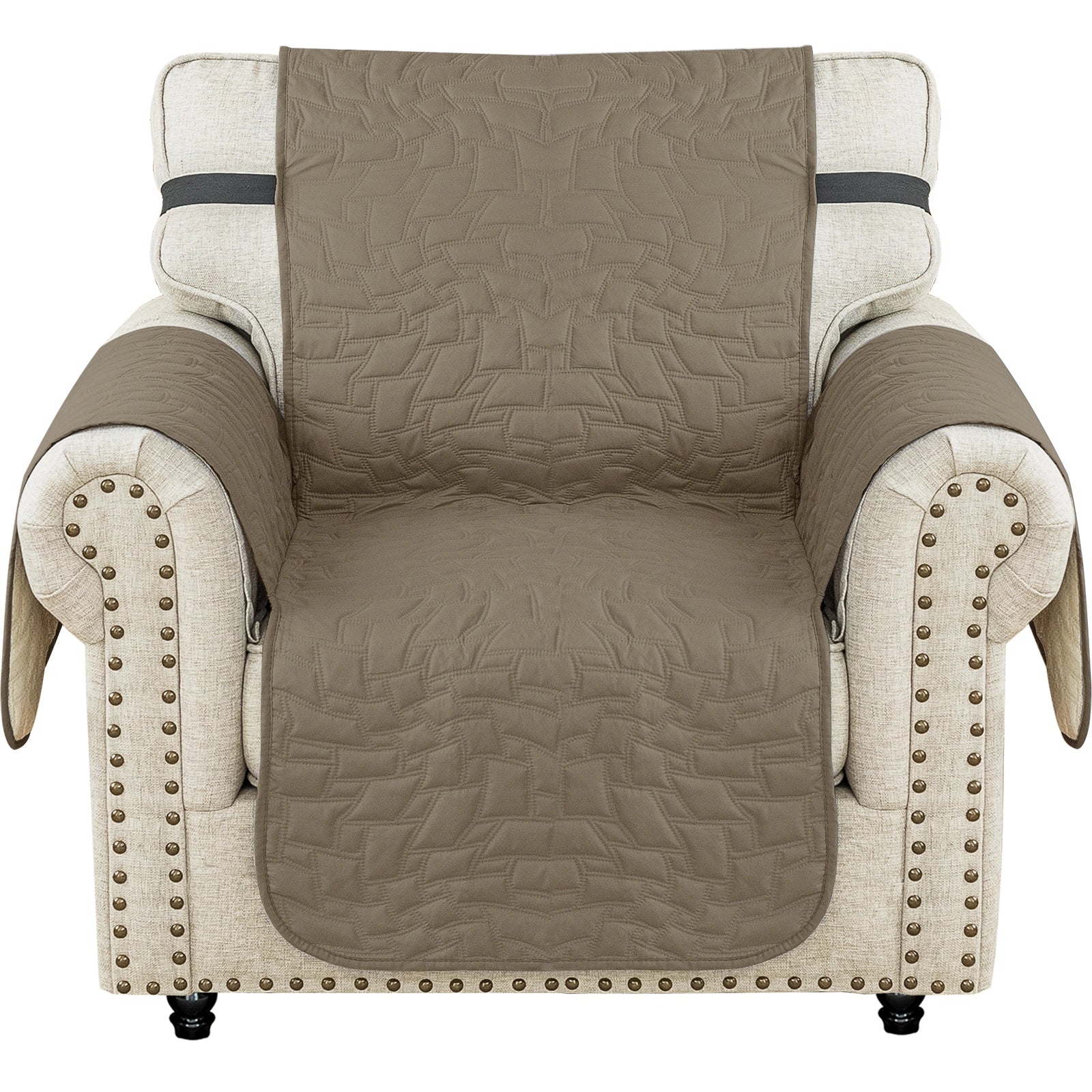 Cubierta de sofá de un solo asiento YSTYLE 1 - Impermeable, Antideslizante, Resistente a los Arañazos de Gato, Protección Acolchada - Forma Cuadrada