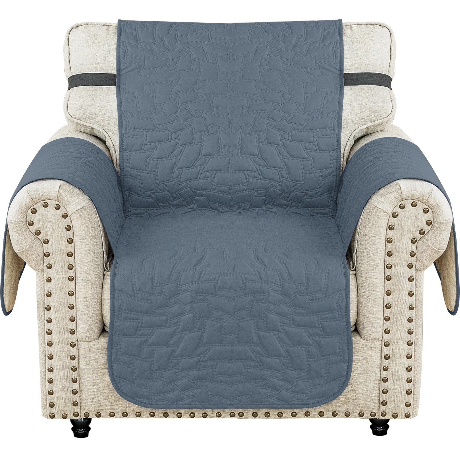Cubierta de sofá de un solo asiento YSTYLE 1 - Impermeable, Antideslizante, Resistente a los Arañazos de Gato, Protección Acolchada - Forma Cuadrada