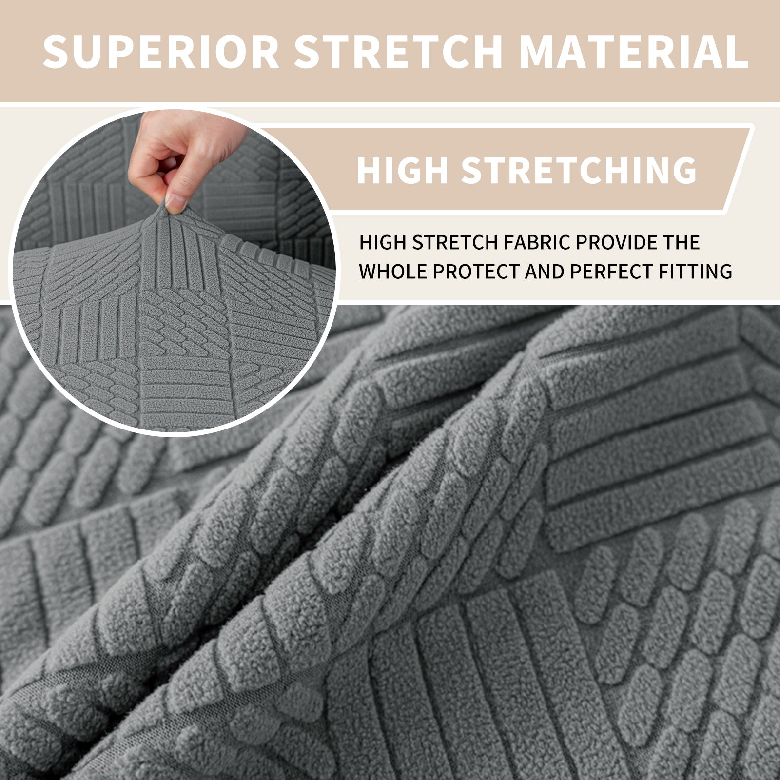 YSTYLE 2 pezzi coprisedie elastici altezza schienale 48-70 cm