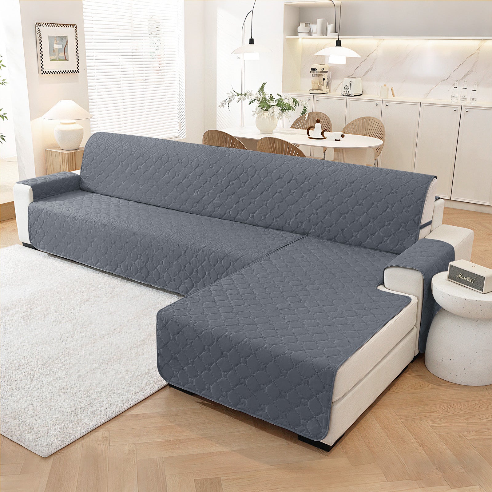 YSTYLE imperméable Reversible Corner canapé couverture L Shape 225CM