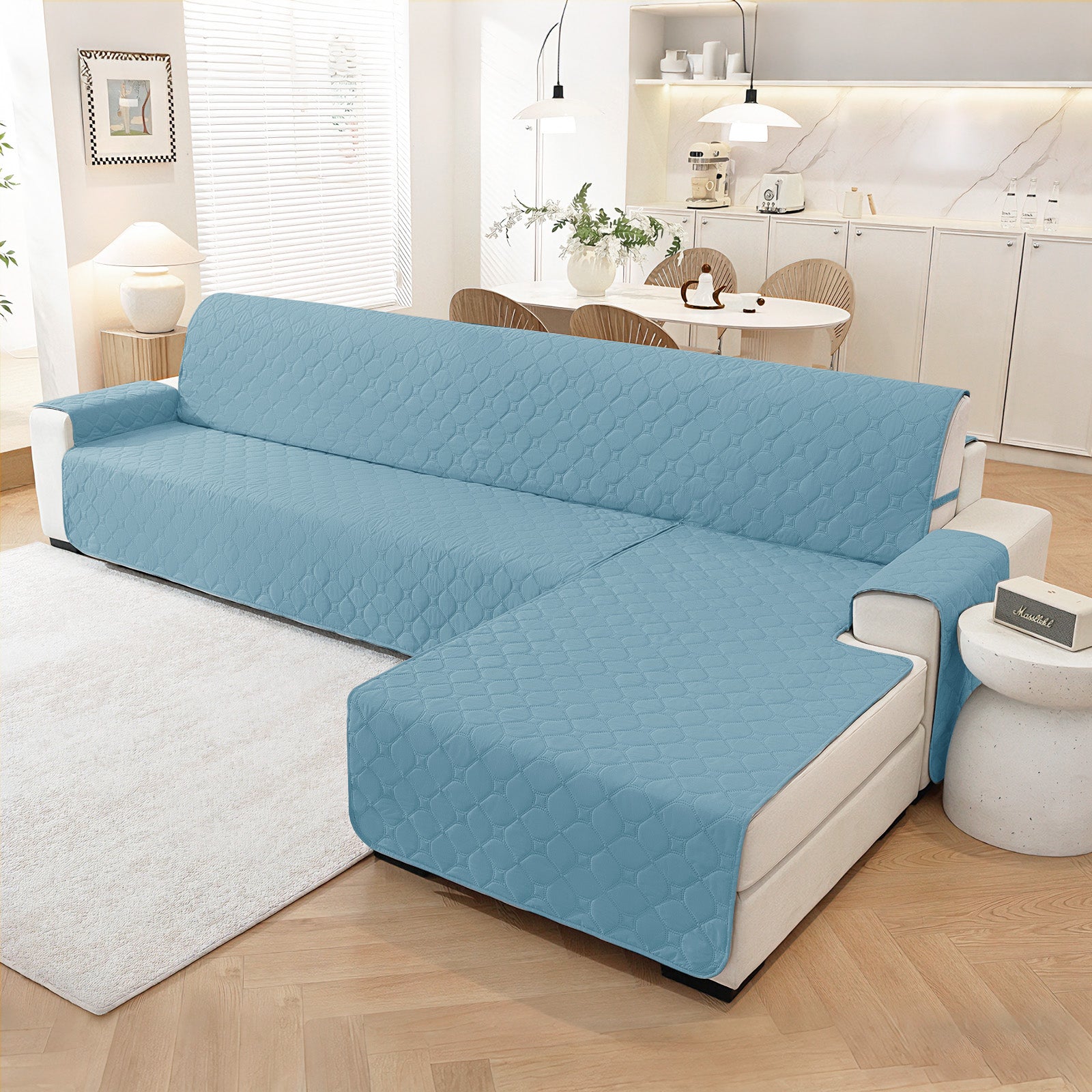 YSTYLE imperméable Reversible Corner canapé couverture L Shape 225CM