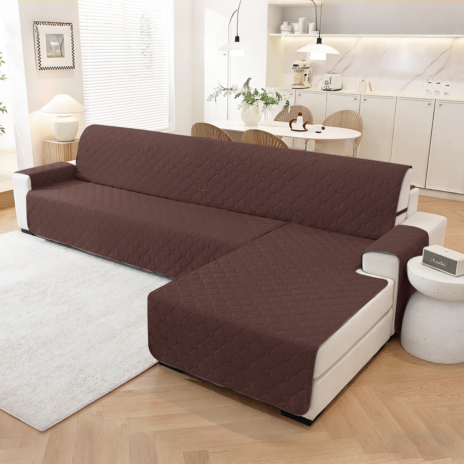 YSTYLE imperméable Reversible Corner canapé couverture L Shape 225CM