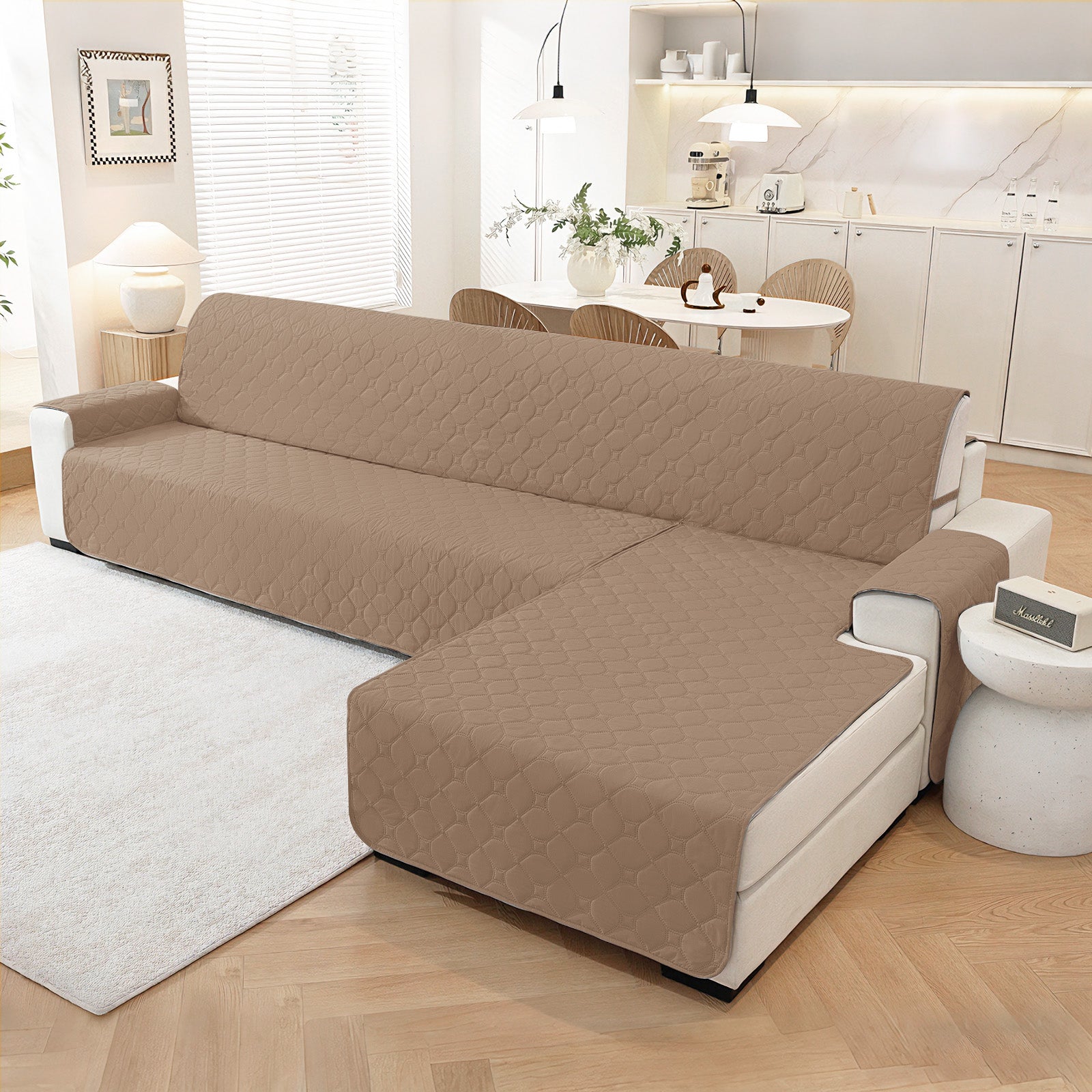 YSTYLE imperméable Reversible Corner canapé couverture L Shape 225CM