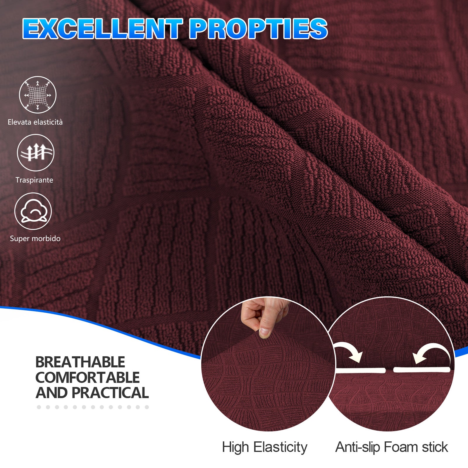 Ystyle Waterproof 1-Seater Sofa Cover with Armrests, Universal Elastic Sofa Protector, Washable Cat Scratch-Resistant Sofa Cover, Stain & Slip-Resistant Sofa Slipcover