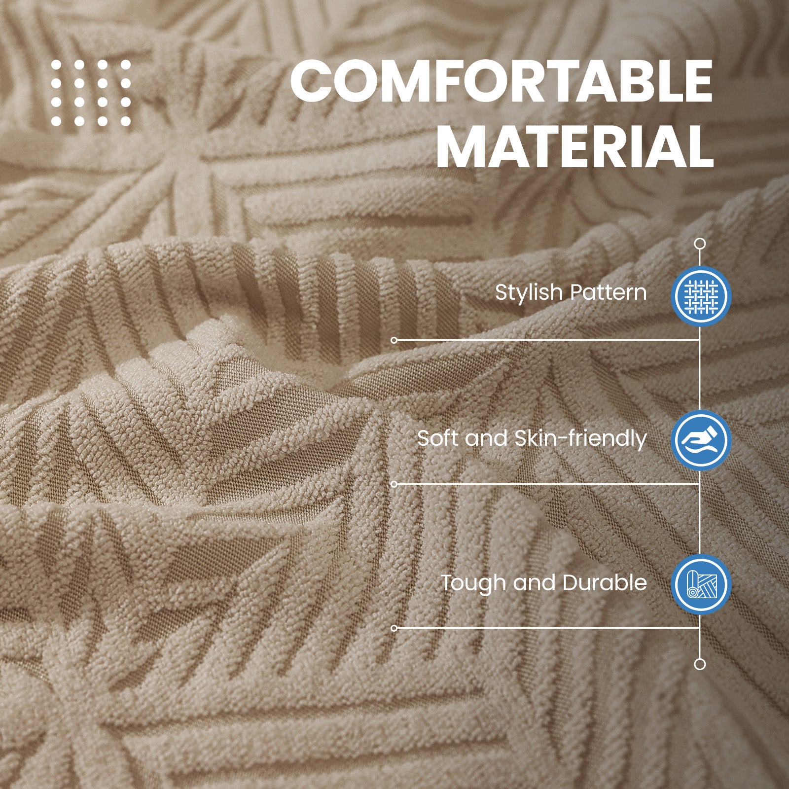 Ystyle 1 Piece Elastic Sofa Cushion Covers, Separate Sofa Seat Cushion Slipcovers, Universal Stretch Sofa Seat Protectors