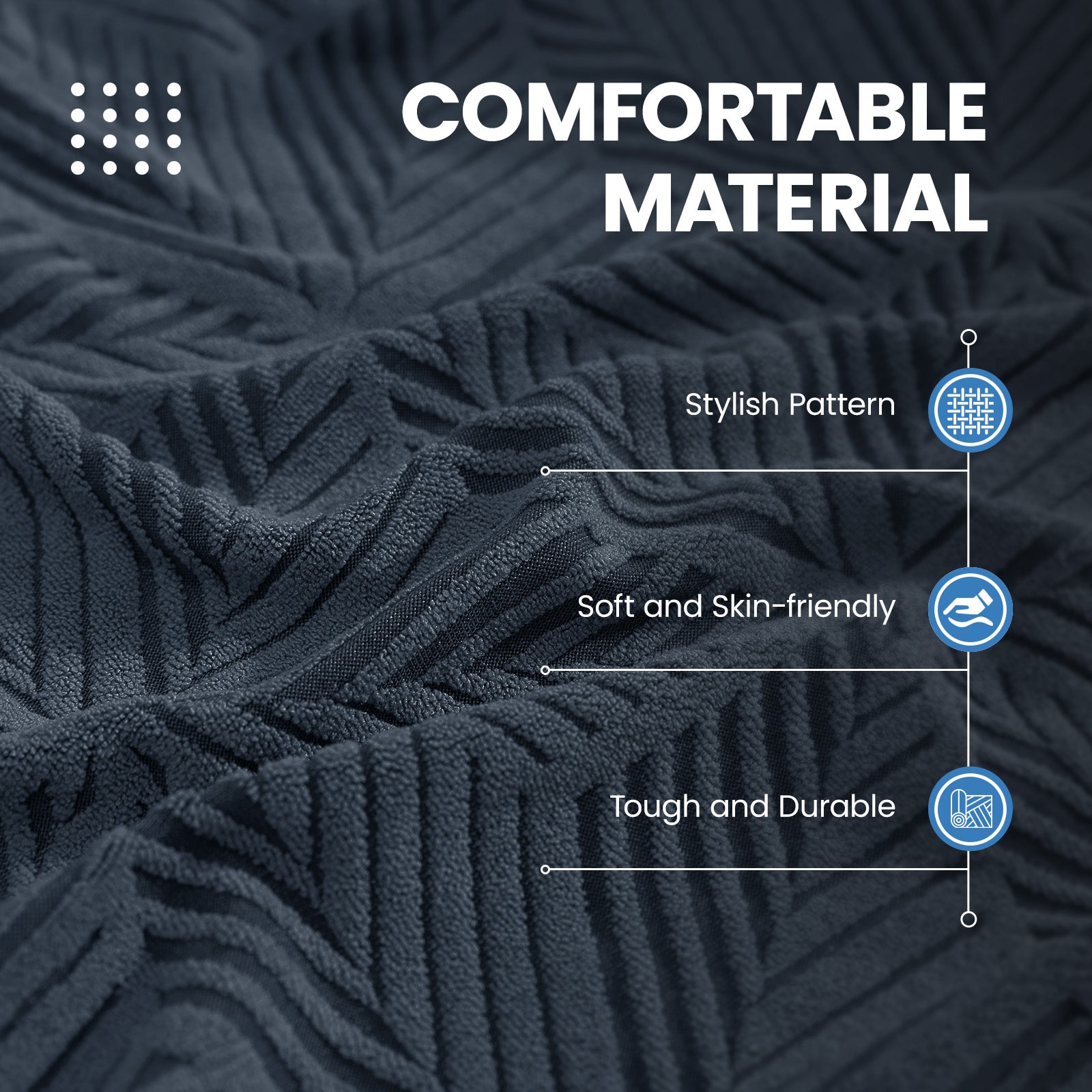 Ystyle 1 Piece Elastic Sofa Cushion Covers, Separate Sofa Seat Cushion Slipcovers, Universal Stretch Sofa Seat Protectors