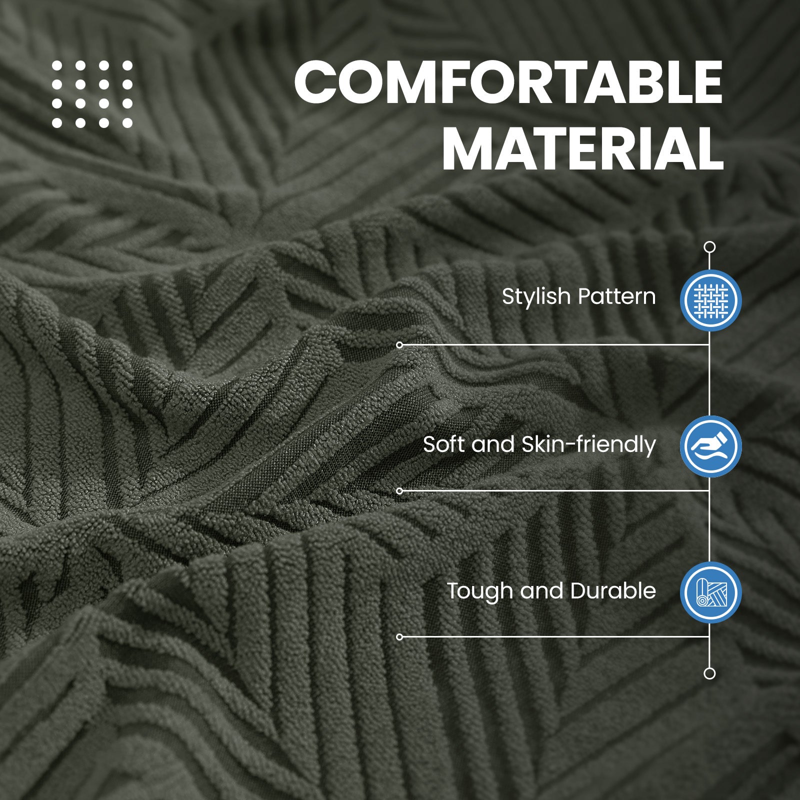 Ystyle 1 Piece Elastic Sofa Cushion Covers, Separate Sofa Seat Cushion Slipcovers, Universal Stretch Sofa Seat Protectors