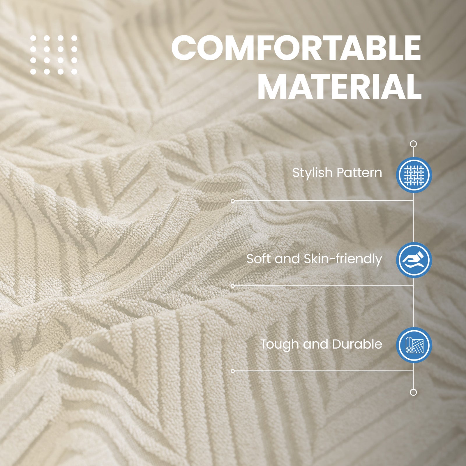 Ystyle 1 Piece Elastic Sofa Cushion Covers, Separate Sofa Seat Cushion Slipcovers, Universal Stretch Sofa Seat Protectors