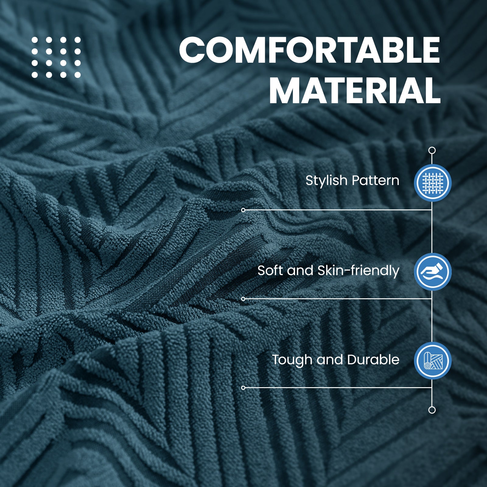 Ystyle 1 Piece Elastic Sofa Cushion Covers, Separate Sofa Seat Cushion Slipcovers, Universal Stretch Sofa Seat Protectors