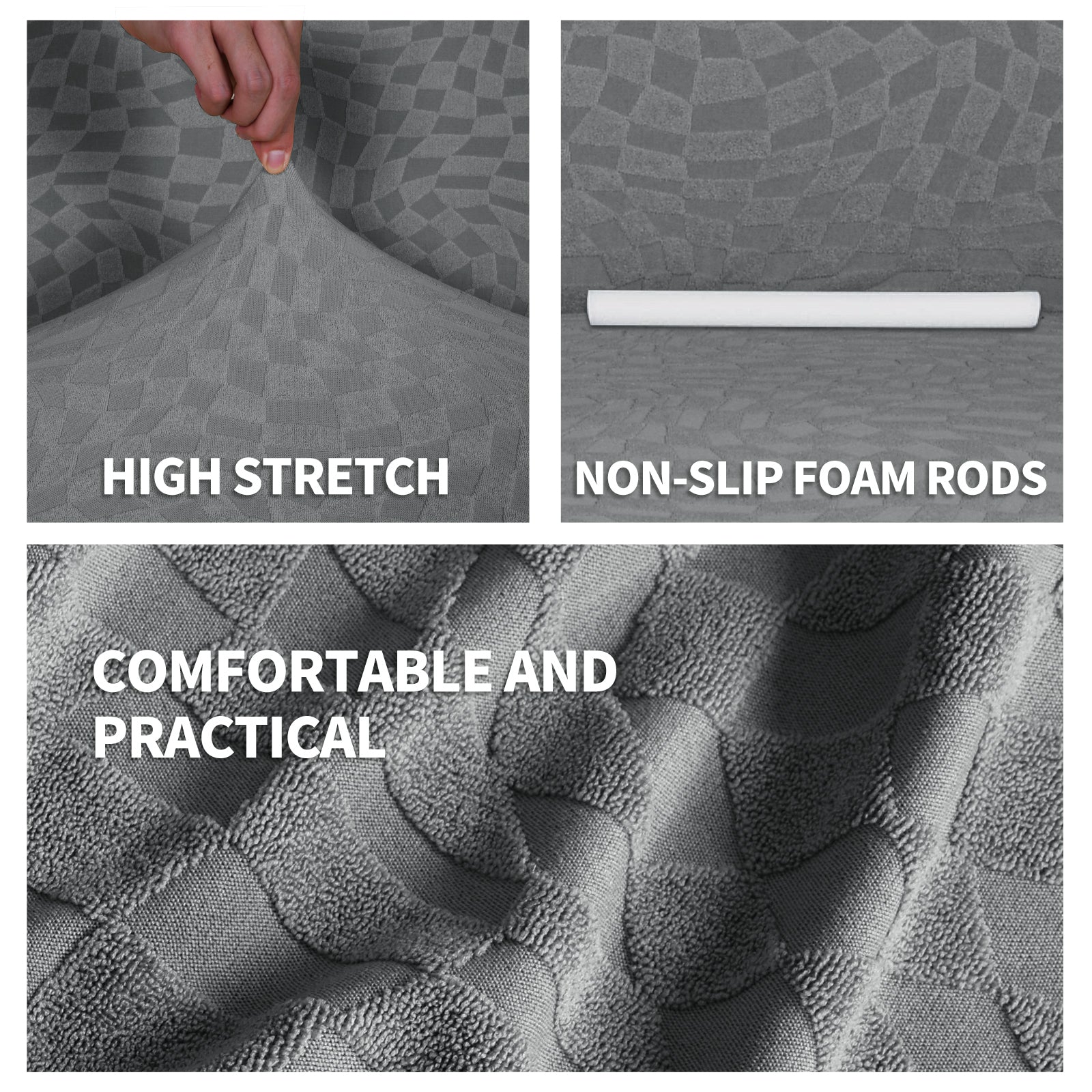 YSTYLE 2 pezzi copertura elastica per divano angolare, 2+2 posti a forma di L