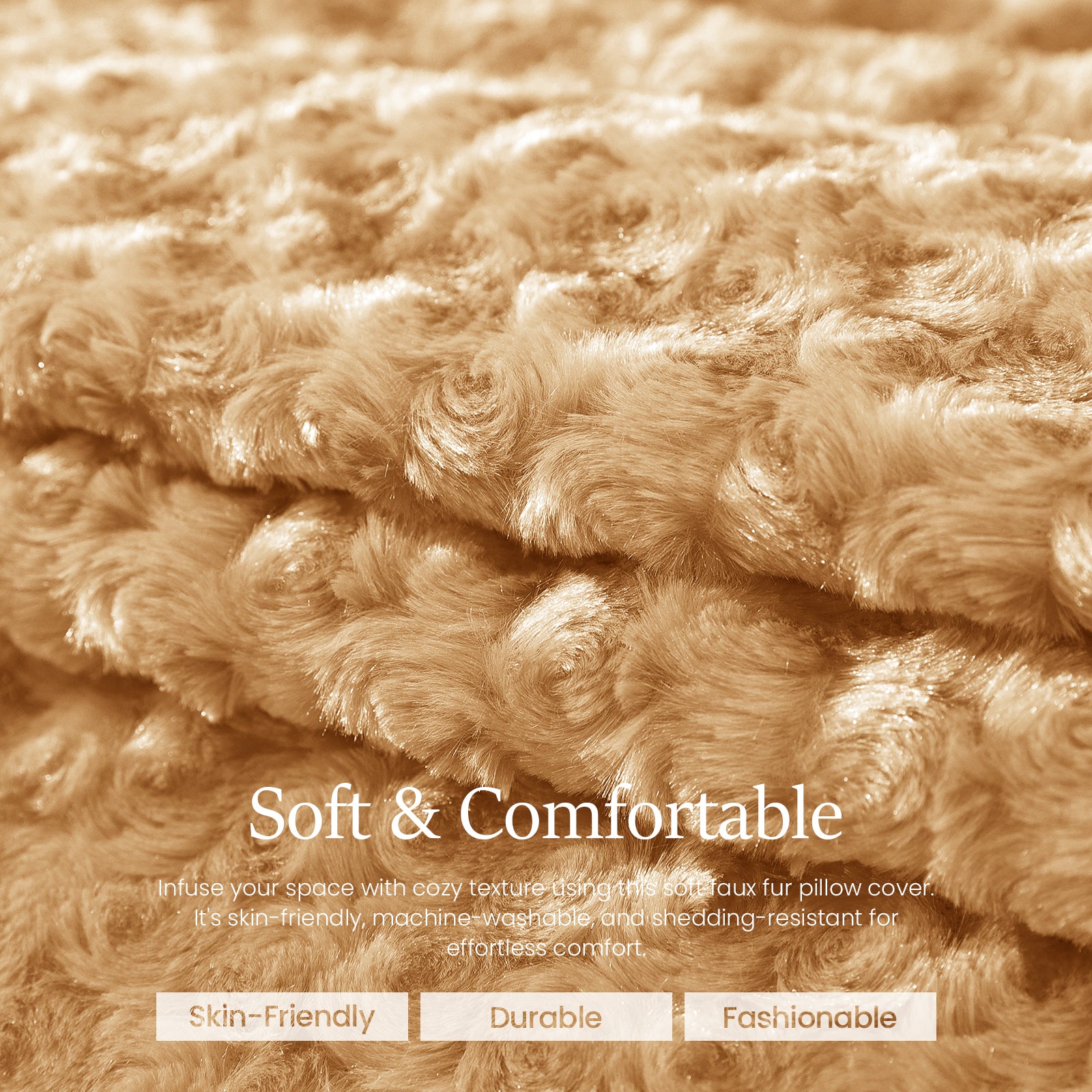 Ystyle Sofa Cushion Covers 50 x 50 cm Set of 2, Soft Plush Sofa Cushion Covers, Modern Elegant Decorative Sofa Cushion Covers, Durable for Living Room Bedroom