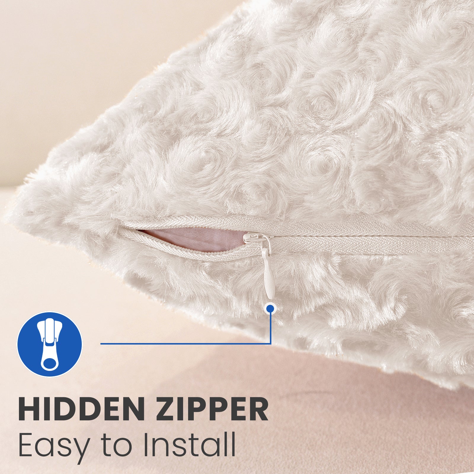 Ystyle Federe Cuscini Divano 40 x 40 cm Set of 2, Sofa Cushion Covers in Soft Plush, Modern Elegant Decorative Sofa Covers, Durable for Living Room Bedroom