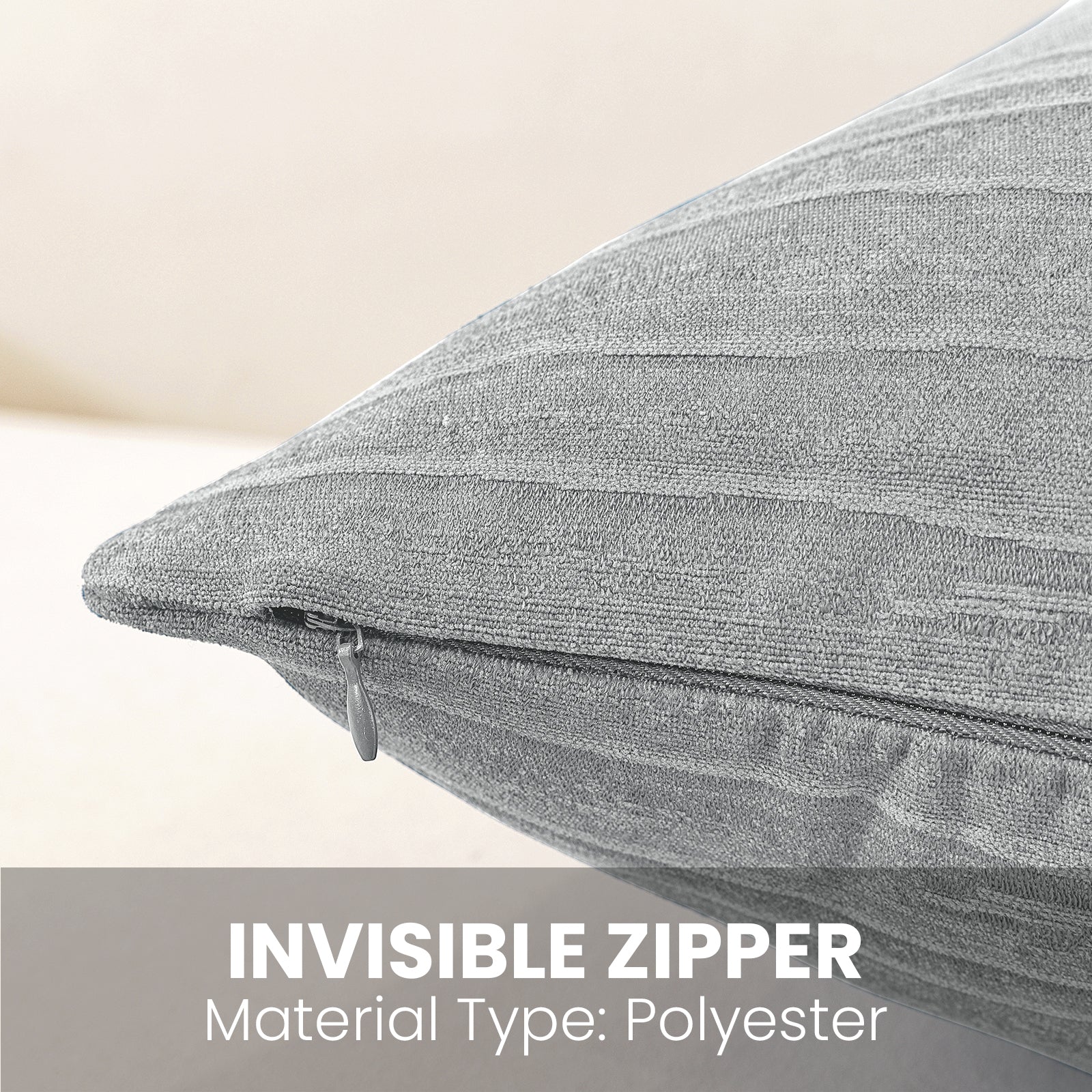 Ystyle 2 Pieces Cushion Covers Sofa 60 x 60 cm, Minimalist Colourful Cushion Cover, Invisible Zipper, Decorative Pillowcases, Sofa Living Room, Bedroom