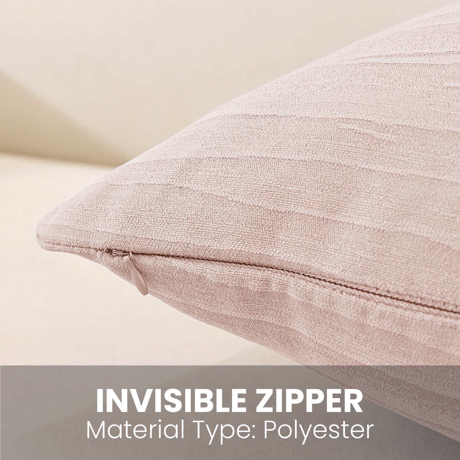 Ystyle 2 Pieces Cushion Covers Sofa 60 x 60 cm, Minimalist Colourful Cushion Cover, Invisible Zipper, Decorative Pillowcases, Sofa Living Room, Bedroom