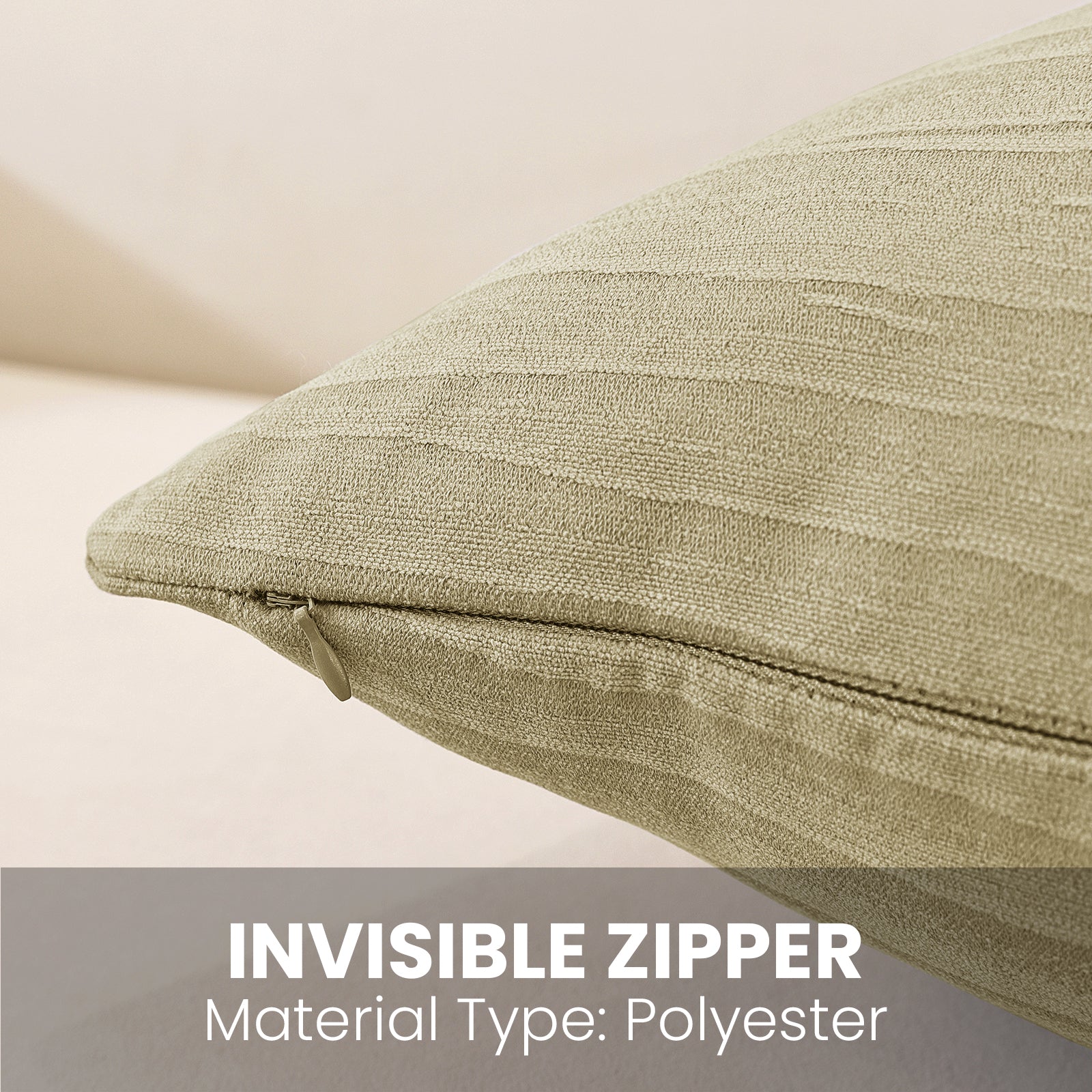 Ystyle 2 Pieces Cushion Covers Sofa 60 x 60 cm, Minimalist Colourful Cushion Cover, Invisible Zipper, Decorative Pillowcases, Sofa Living Room, Bedroom