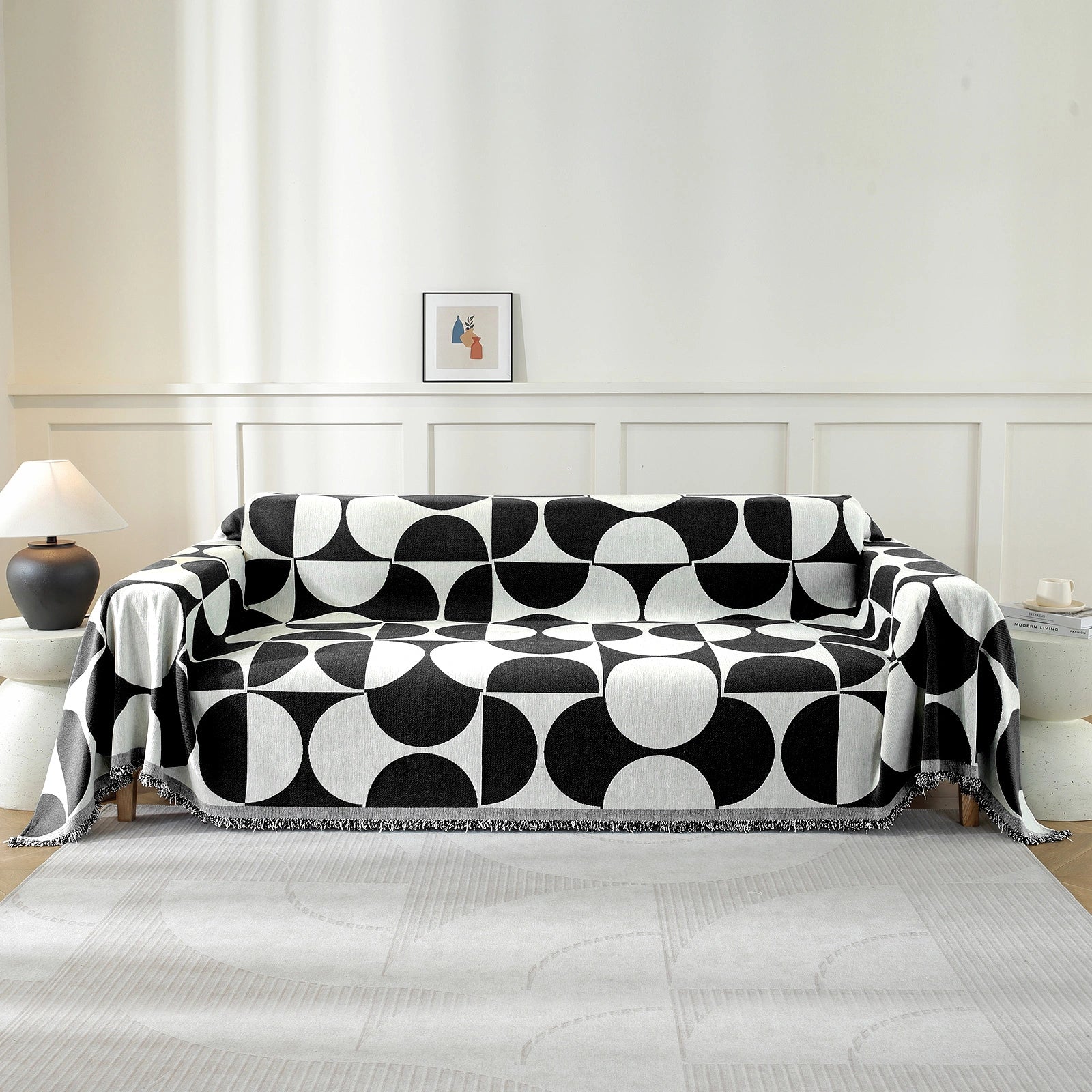 YSTYLE Universal 4 Seater Sofa Cover Throw 180x380cm Washable-YSTYLE