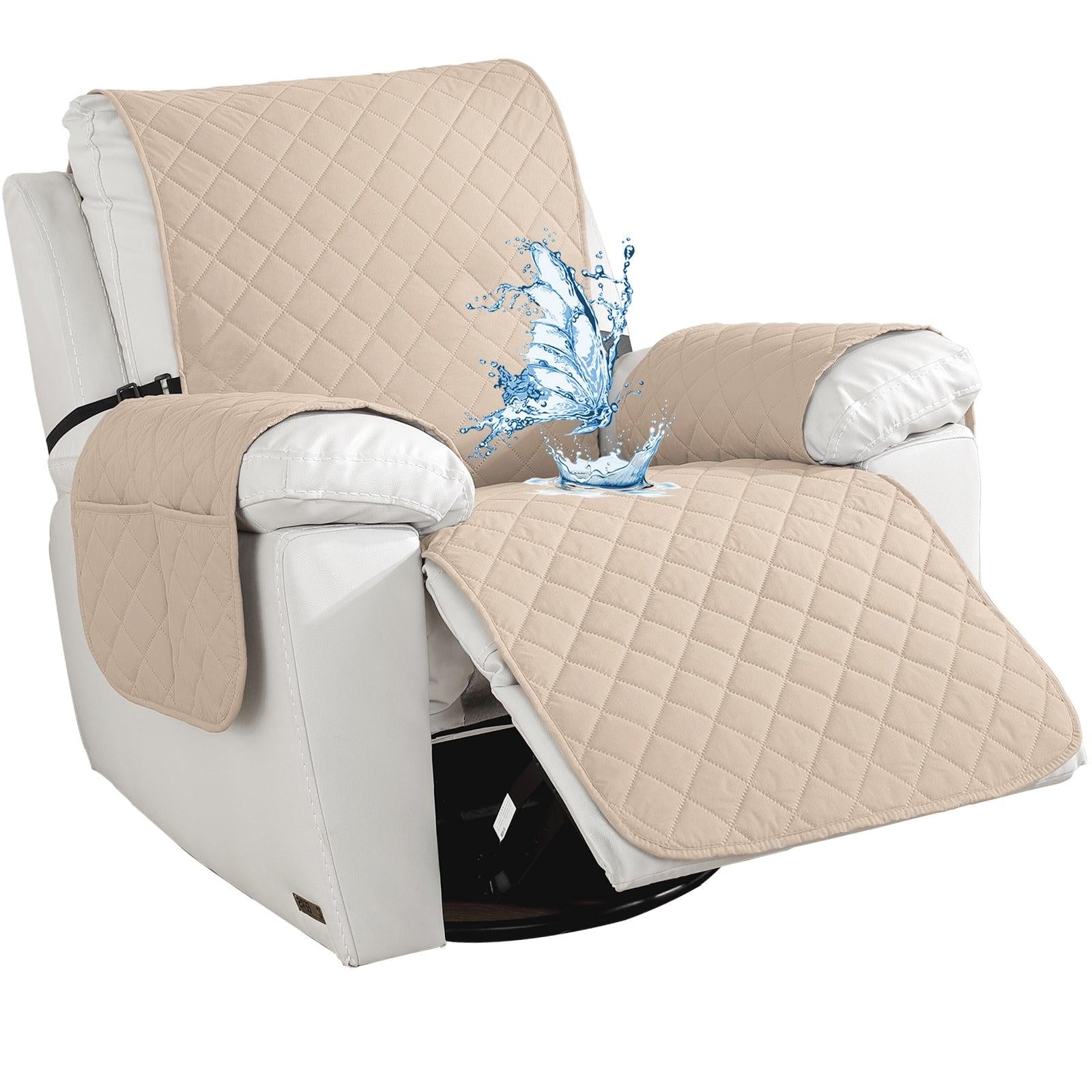 Ystyle Waterproof Recliner Chair Cover with Side Pockets Non Slip-YSTYLE