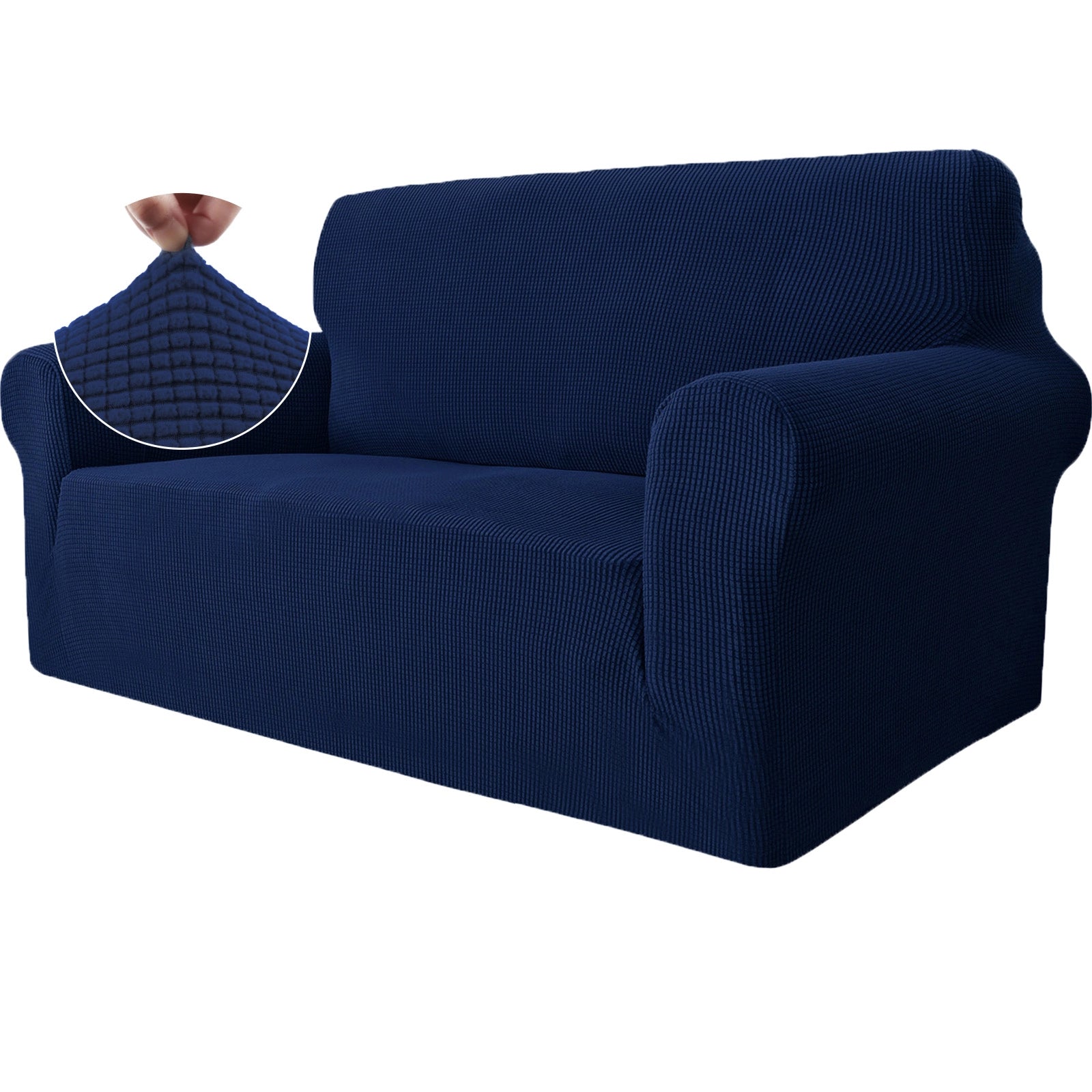 YSTYLE Cubierta de Sofá para 2 Personas – Elástica, Antideslizante y Amigable con Mascotas, Resistente a los Rayones, Lavable-Red 