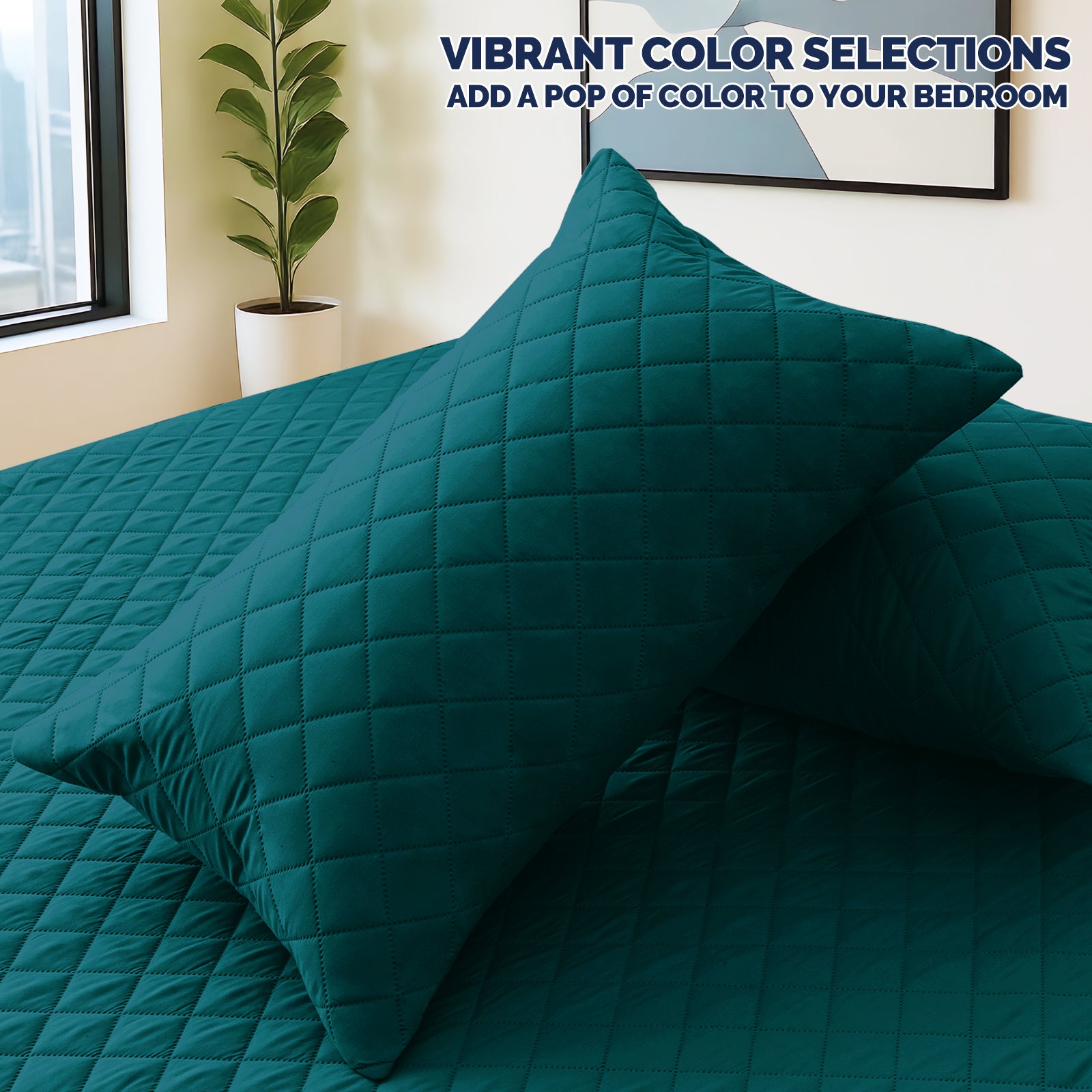 YSTYLE 2 Waterproof Pillowcases 50x80cm Breathable Anti Mite-YSTYLE