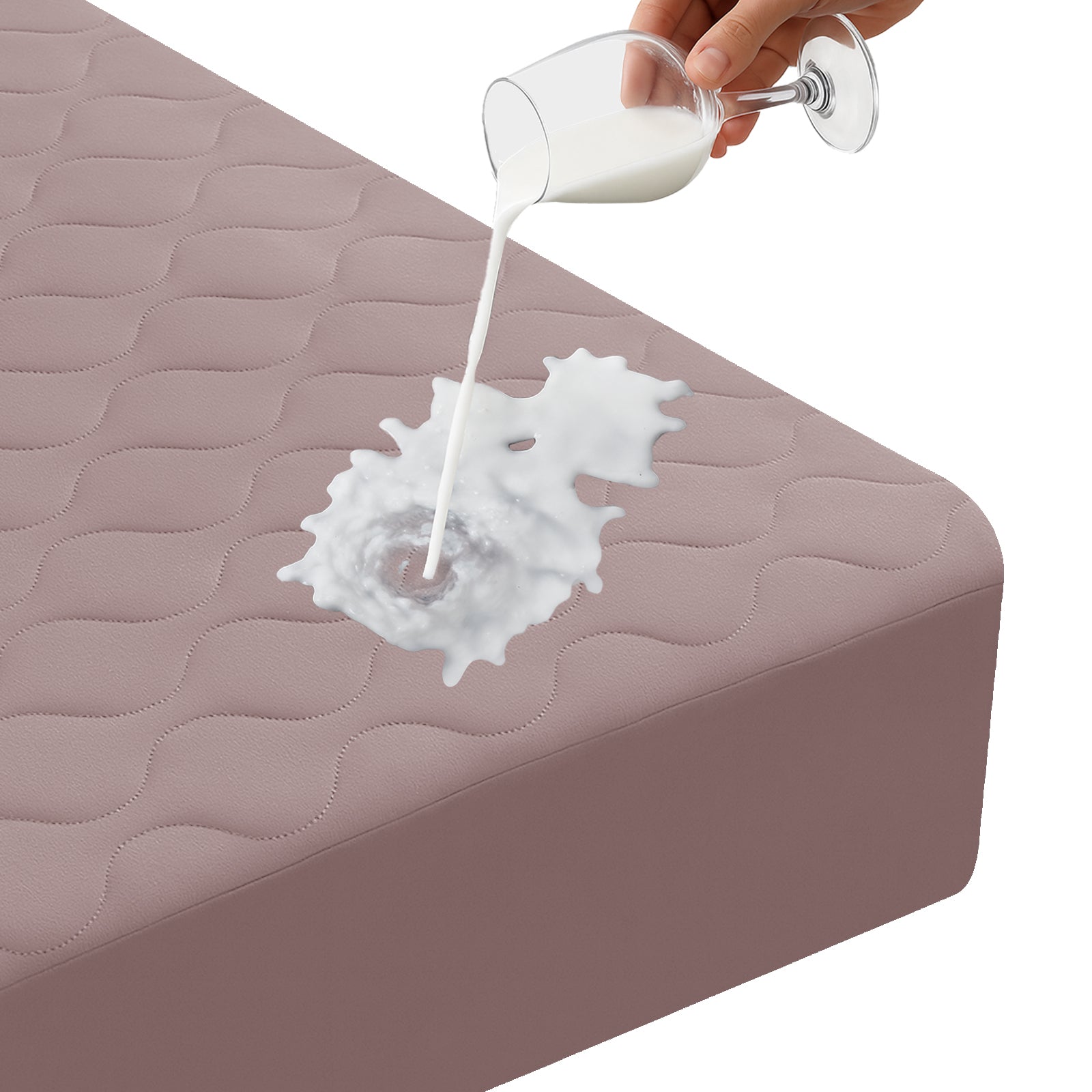 Waterproof Quilted Mattress Protector 160x190cm with Deep Pocket