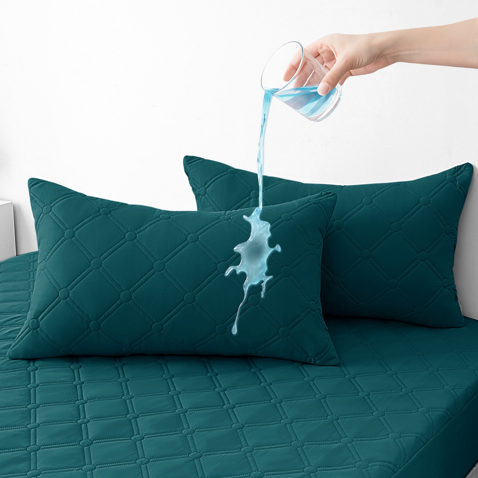 Ystyle Waterproof Pillow Protectors 50x80 cm Set of 2, Scratch-Resistant Pillowcase Covers