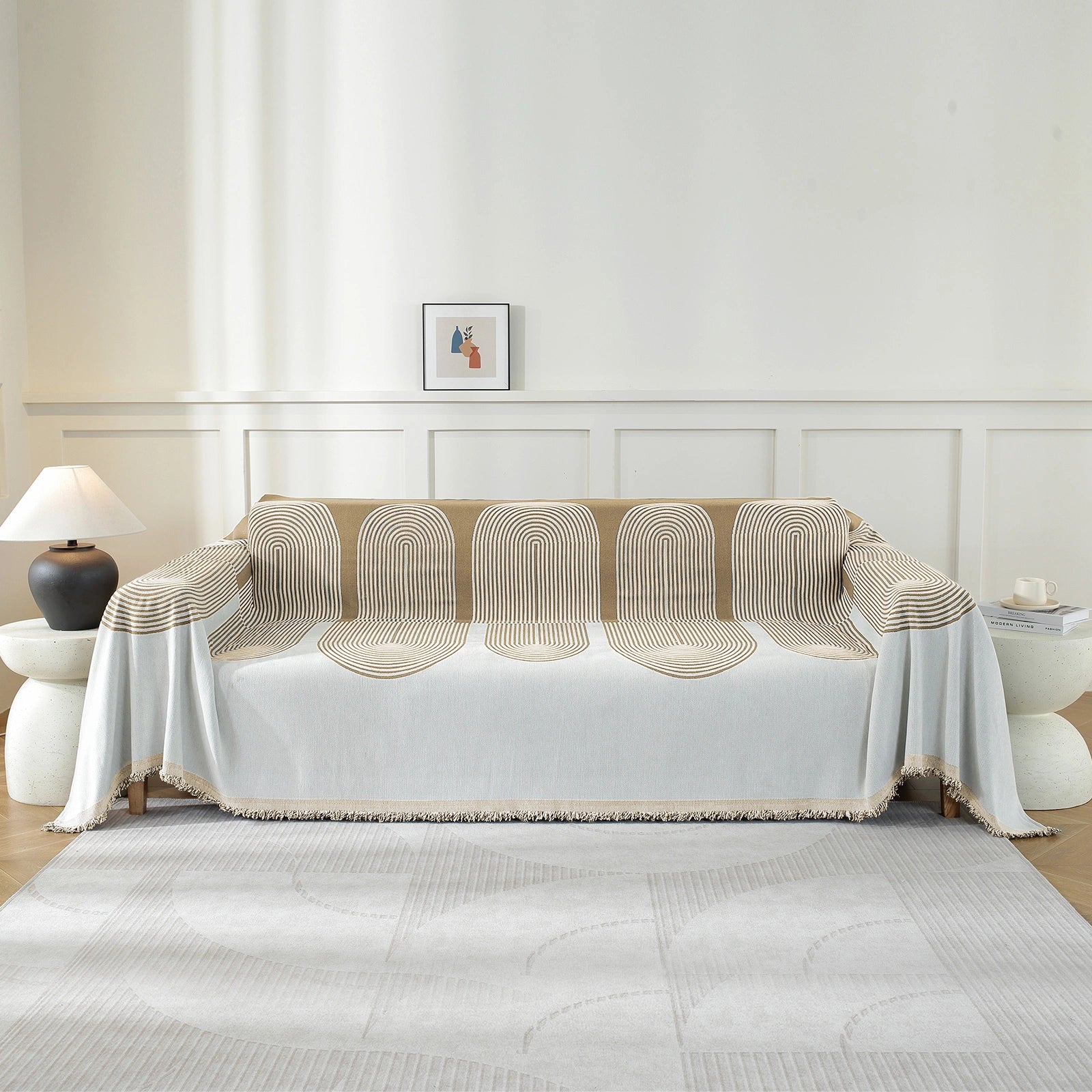 YSTYLE Washable 4 Seater Sofa Cover Throw 180x380cm Soft-YSTYLE