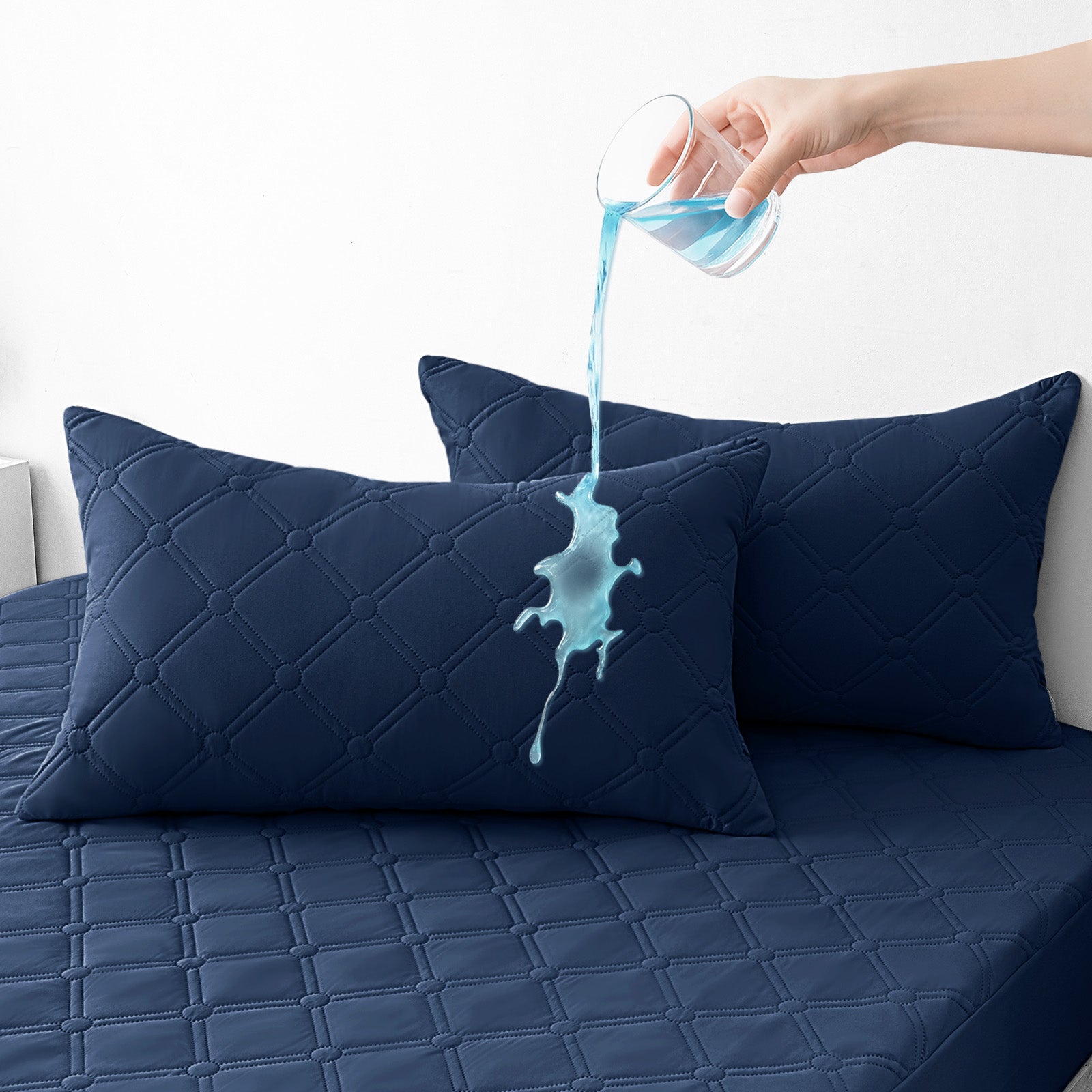 Ystyle Waterproof Pillow Protectors 50x80 cm Set of 2, Scratch-Resistant Pillowcase Covers