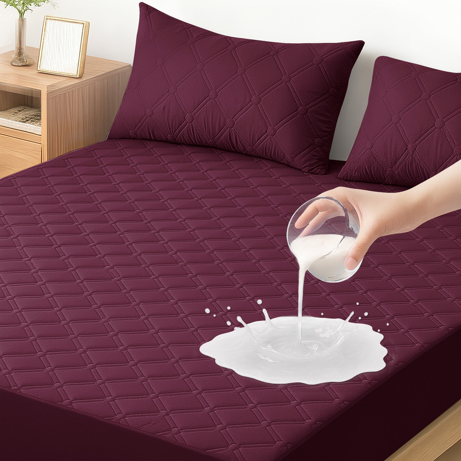 Ystyle Waterproof Mattress Protector – Double Size 160x190 cm Anti-Allergy & Scratch Resistant