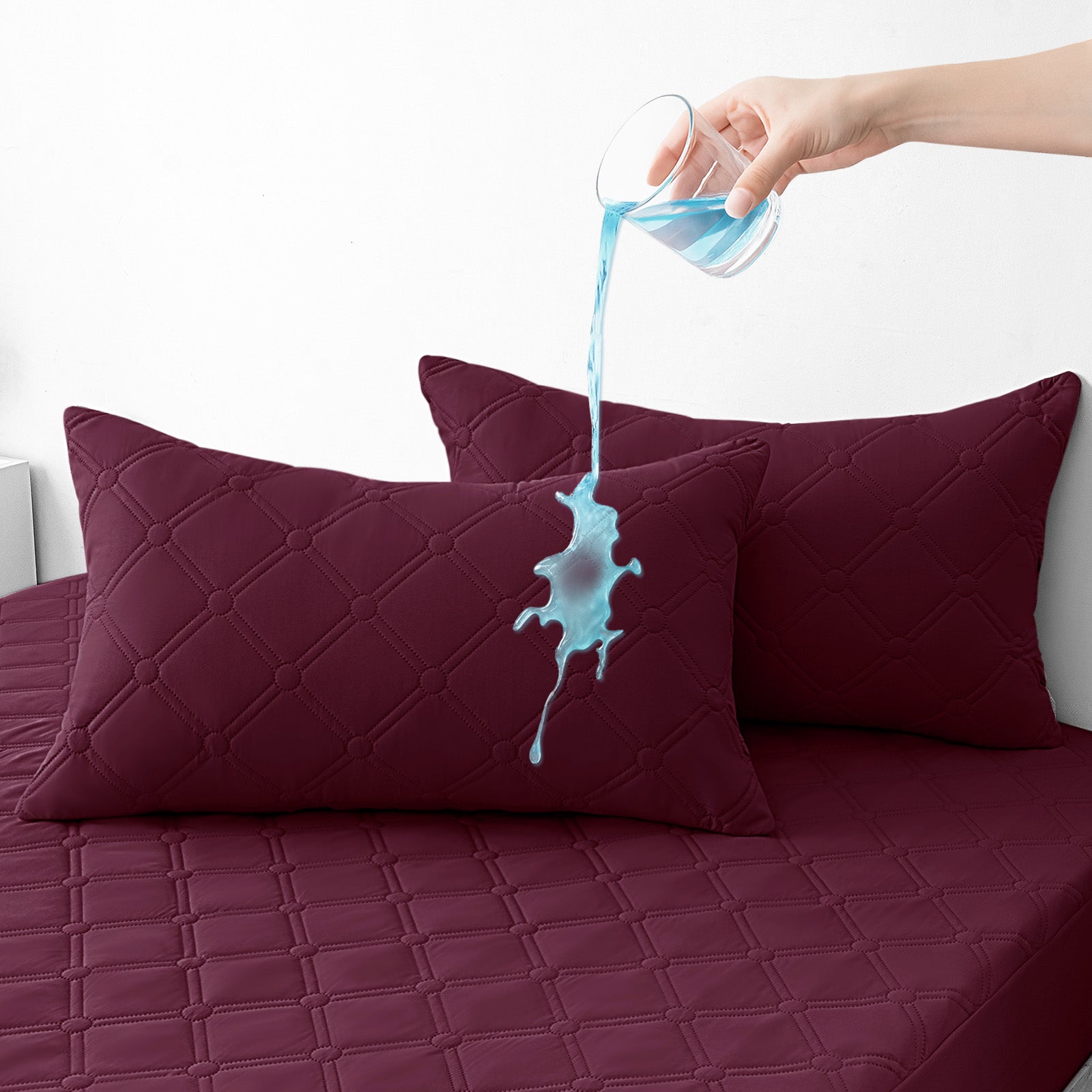 Ystyle Waterproof Pillow Protectors 50x80 cm Set of 2, Scratch-Resistant Pillowcase Covers