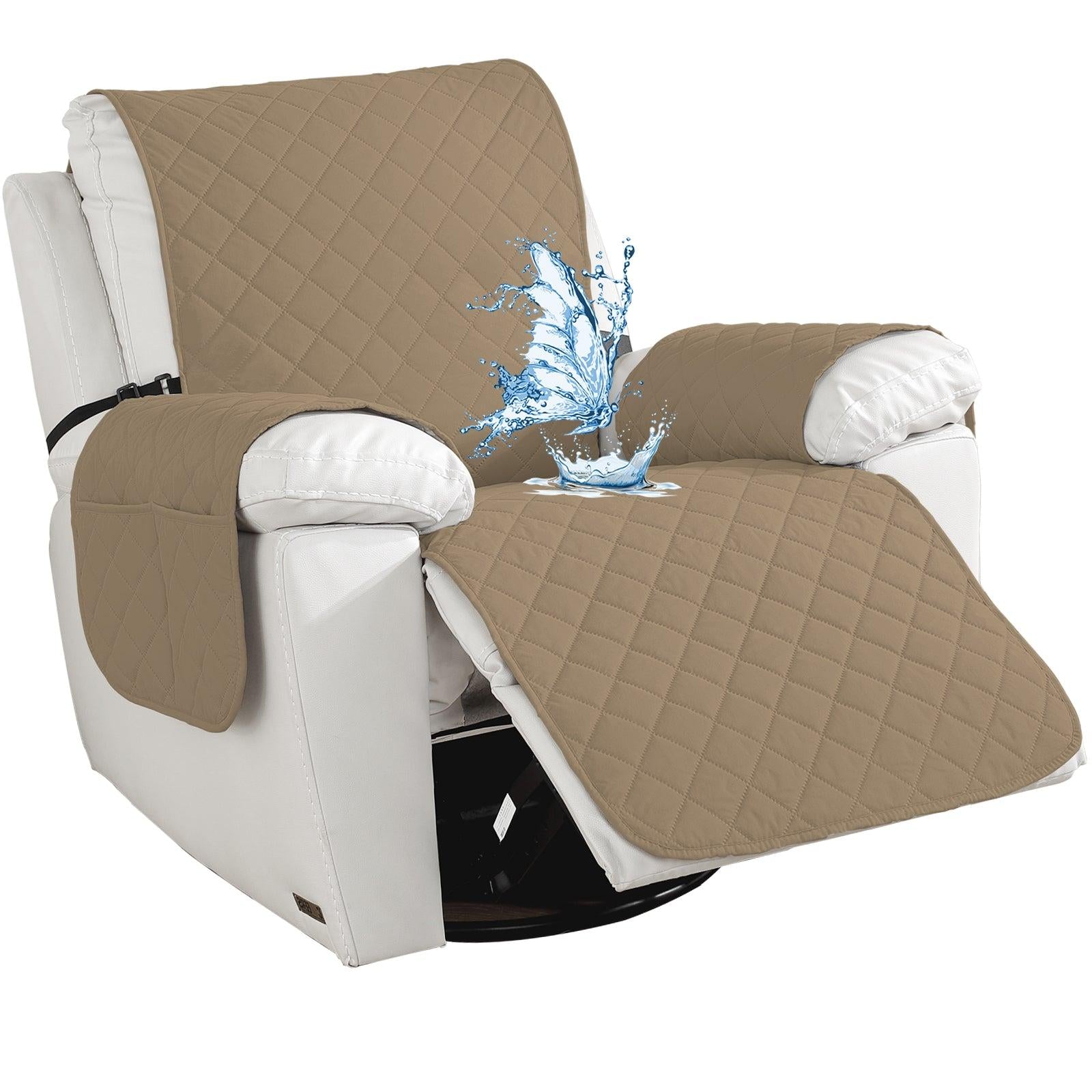 Ystyle Waterproof Recliner Chair Cover with Side Pockets Non Slip-YSTYLE