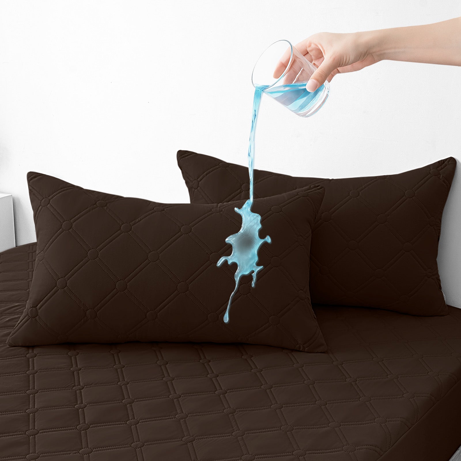 Ystyle Waterproof Pillow Protectors 50x80 cm Set of 2, Scratch-Resistant Pillowcase Covers