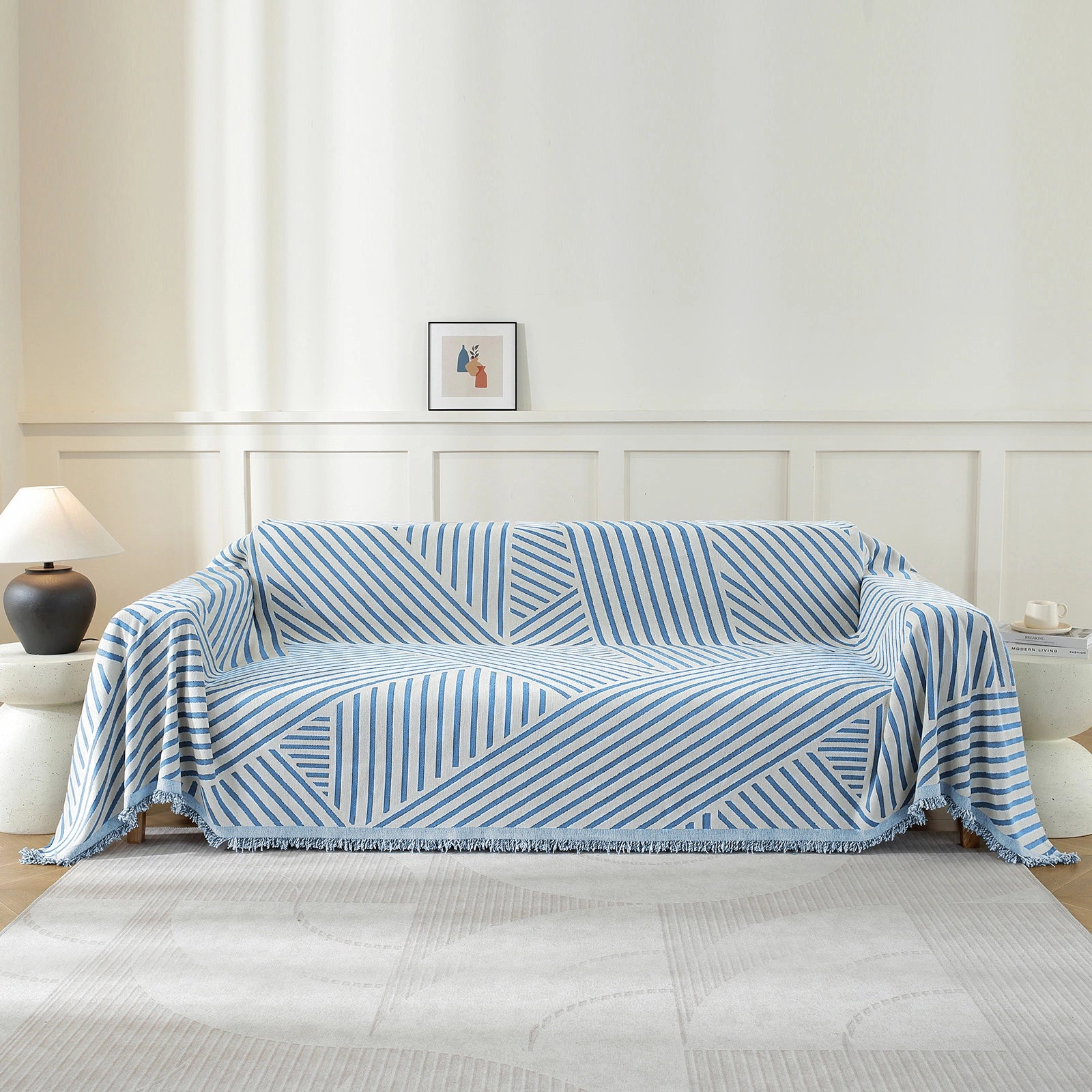 Manta de Sofá de 2 Asientos YSTYLE, Cobertura Completa, Resistente a Manchas, Línea de Diseño para Todas las Estaciones. 
