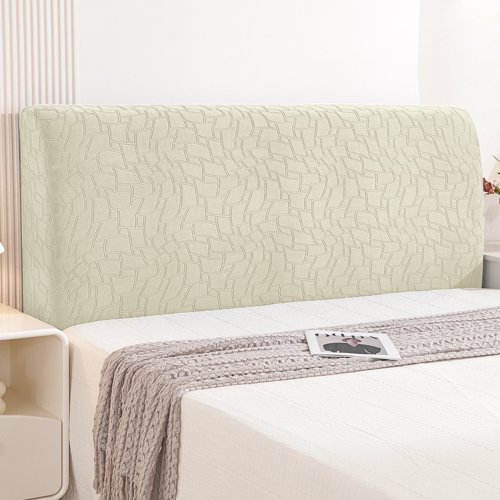 YSTYLE Universal Elastic 180cm Headboard Cover Dustproof Washable