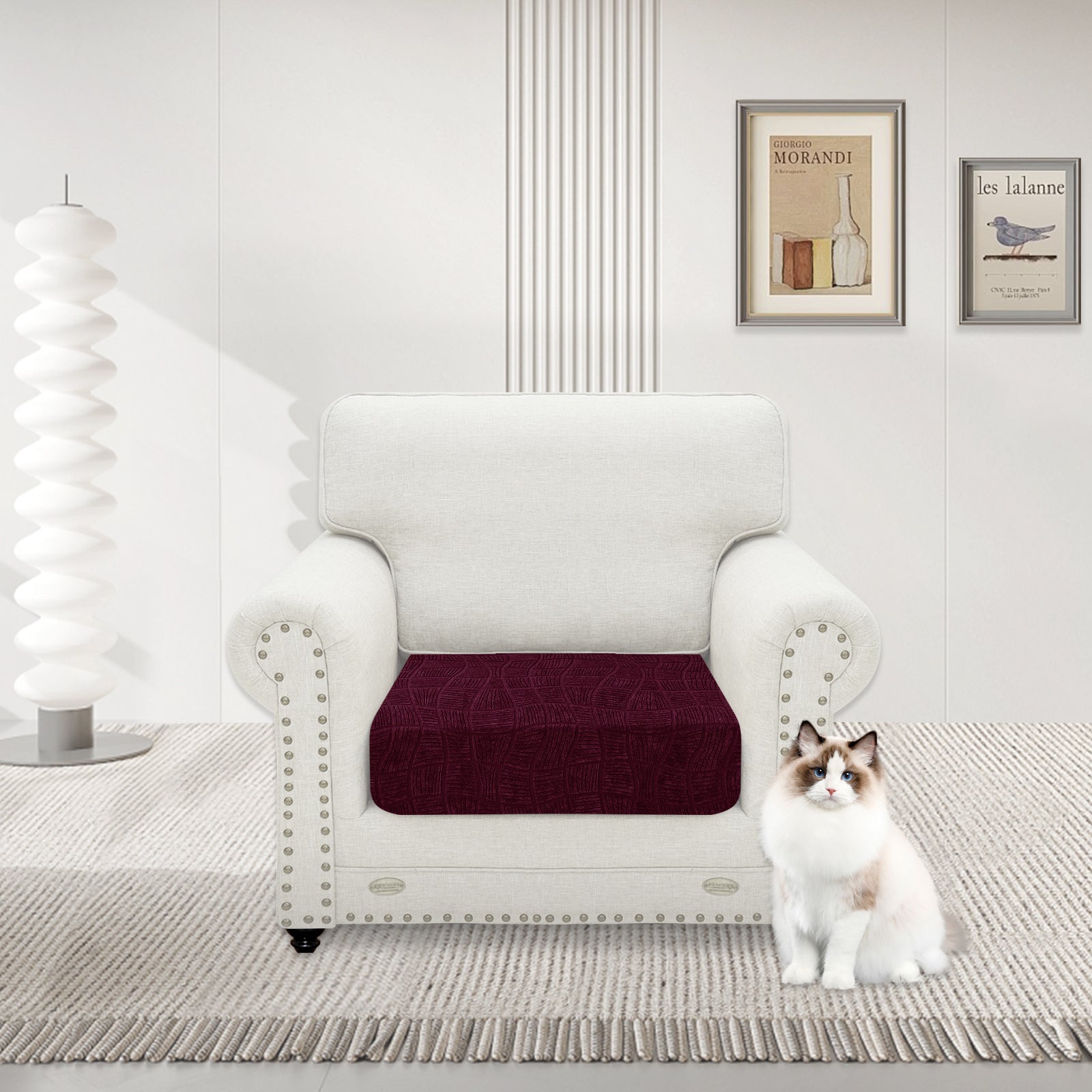 YSTYLE Waterproof Stretch Sofa Seat Cover 1 Seater Geometric-YSTYLE